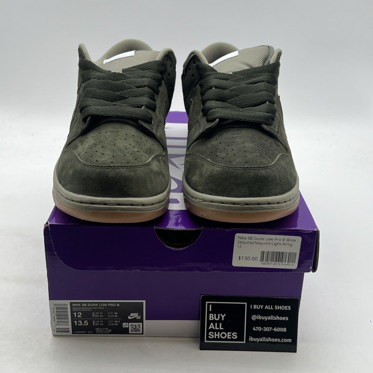 Size 12 - Nike Dunk SB Pro B Low Sequoia (HJ0367-301)