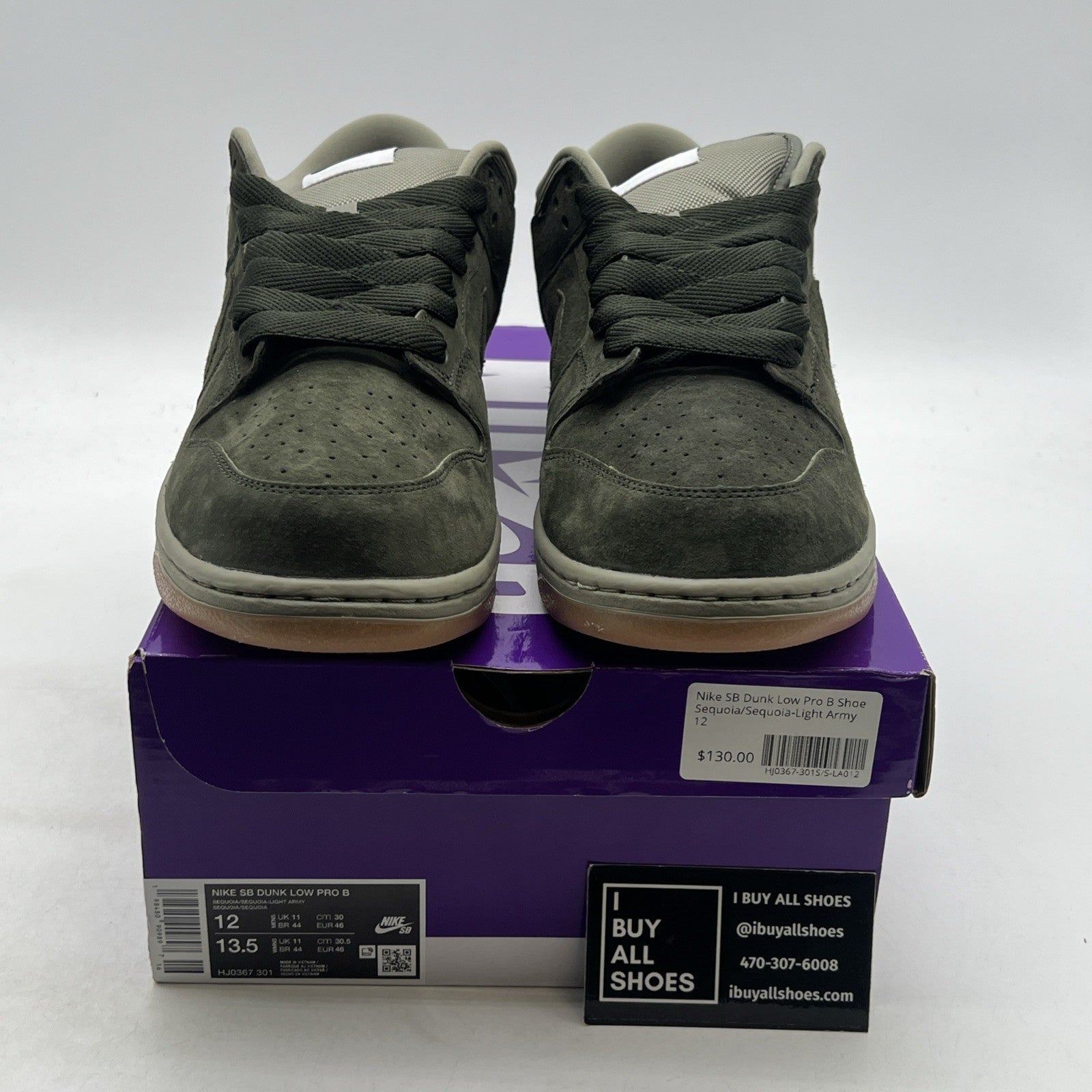 Size 12 - Nike Dunk SB Pro B Low Sequoia (HJ0367-301)