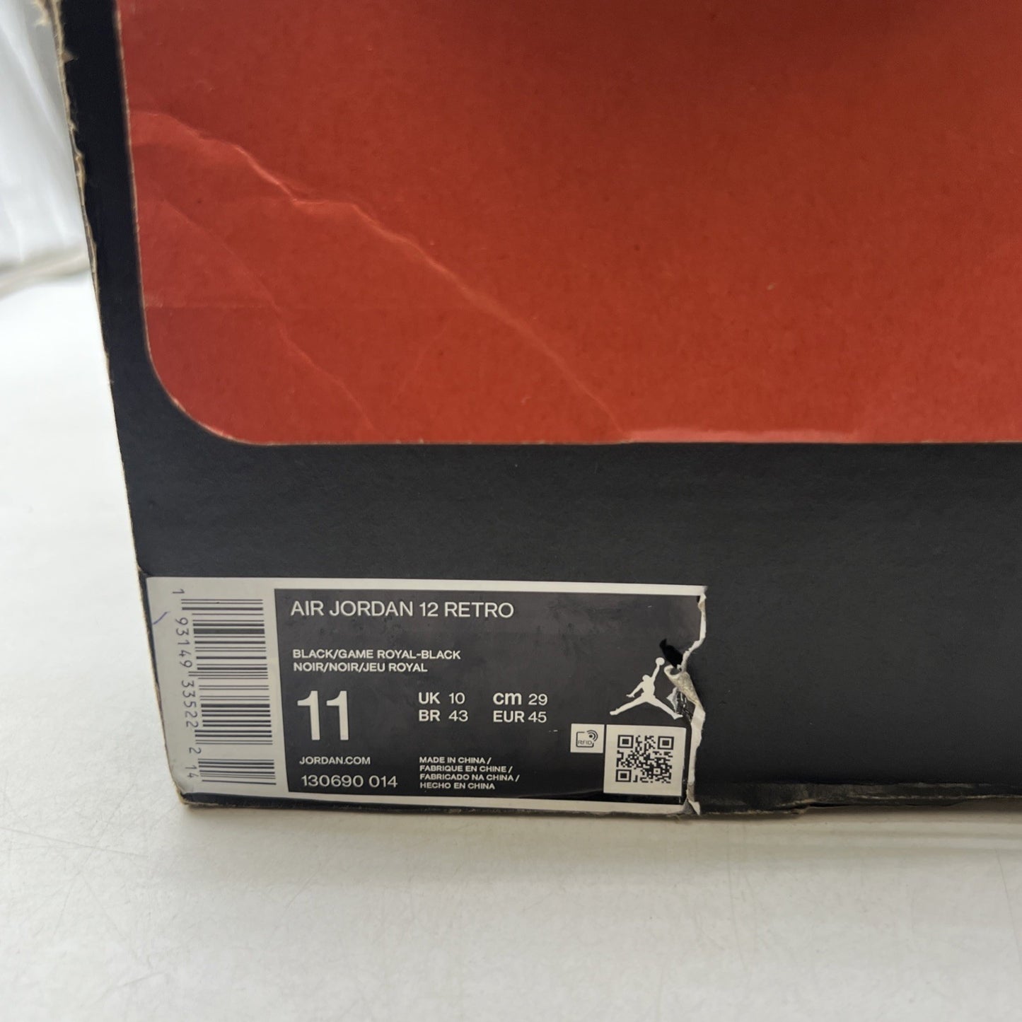 Size 11 - Air Jordan 12 Retro Game Royal (130690-014)