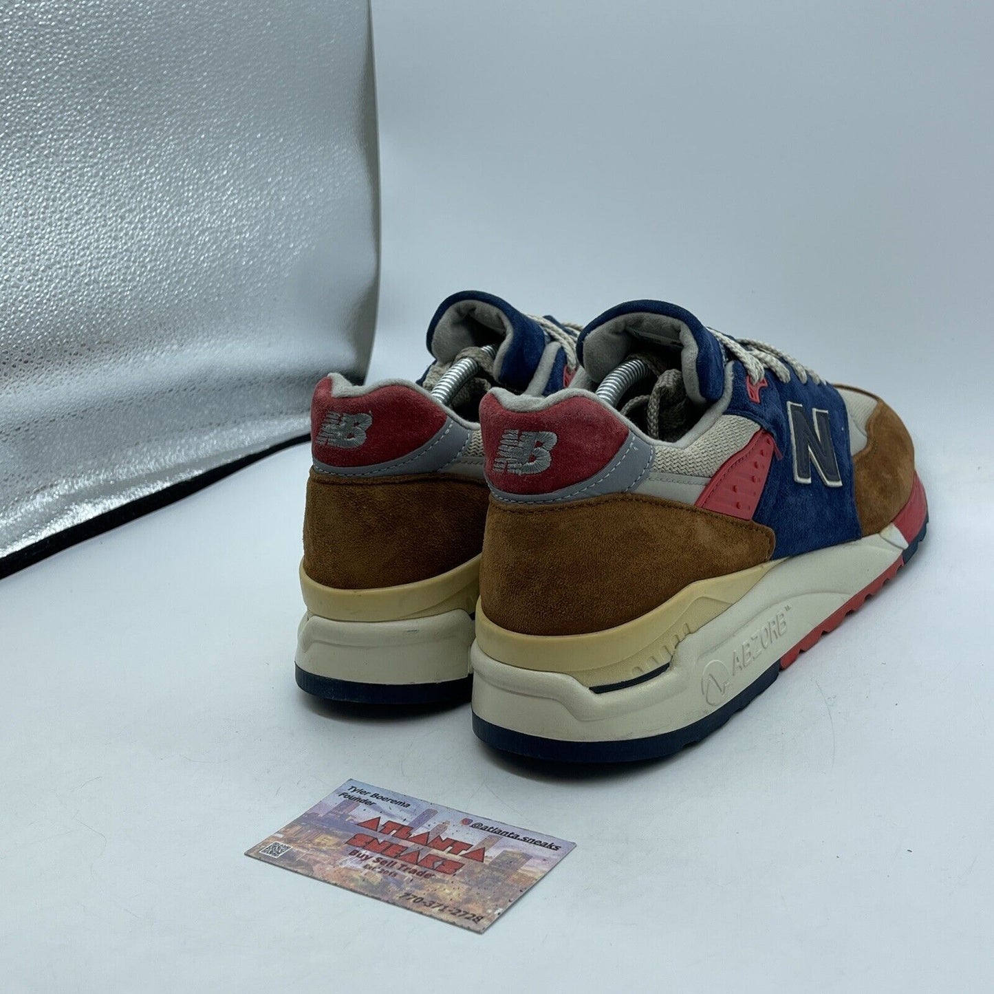 Size 11 - New Balance J. Crew x 998 Made in USA Hilltop Blues Suede (M998HTB)