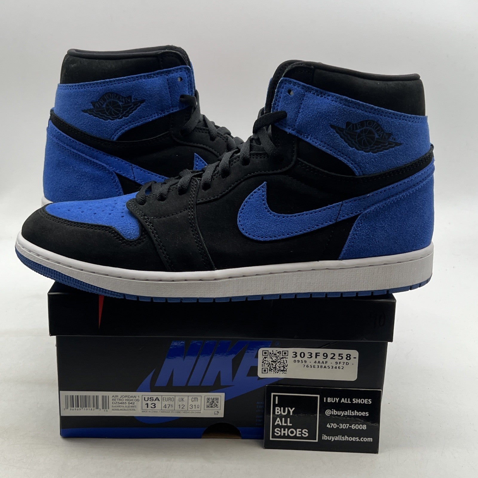 Size 13 - Air Jordan 1 Retro OG High Royal Reimagined (DZ5485-042)