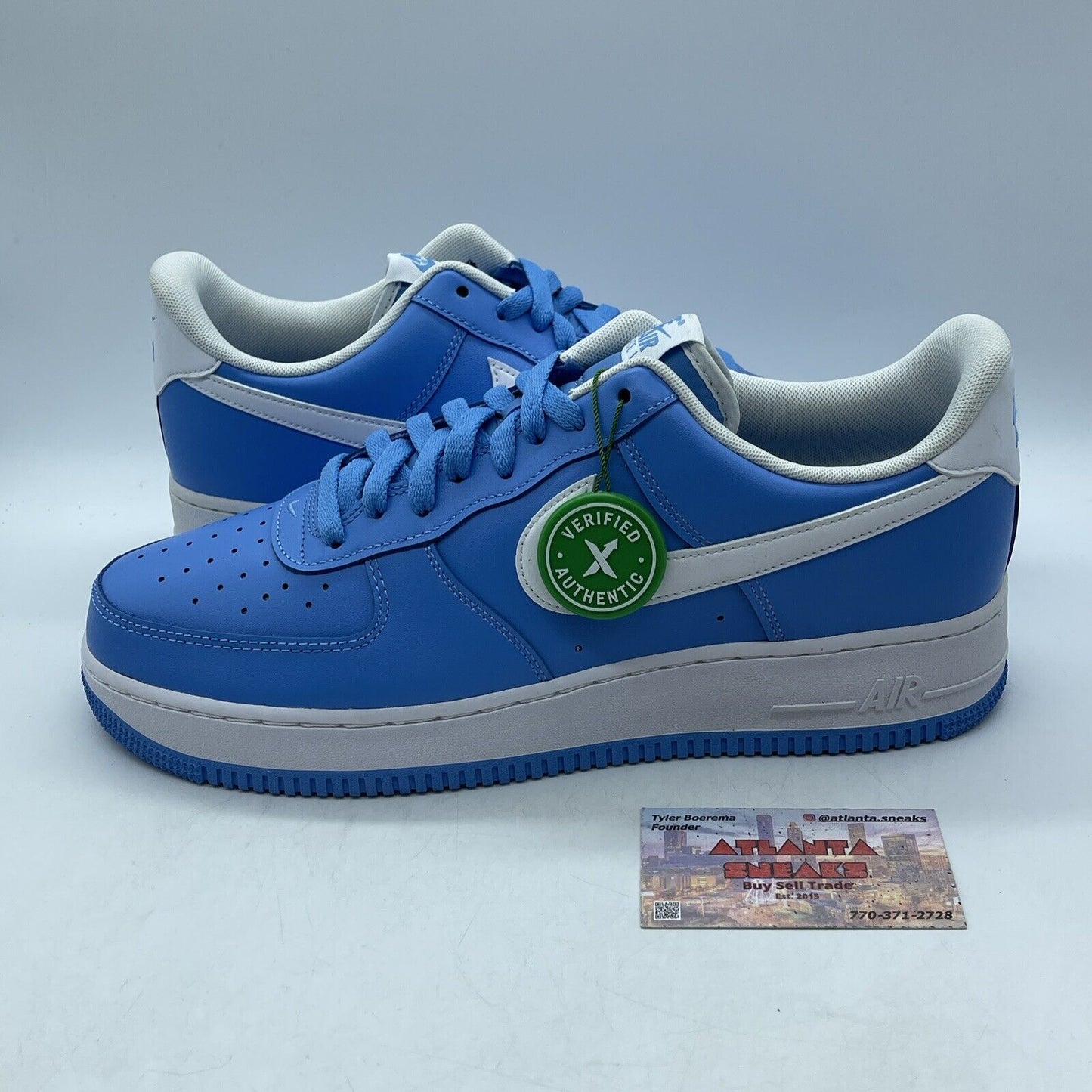 Size 12 - Air Force 1 University Blue White Leather (DC2911-400)