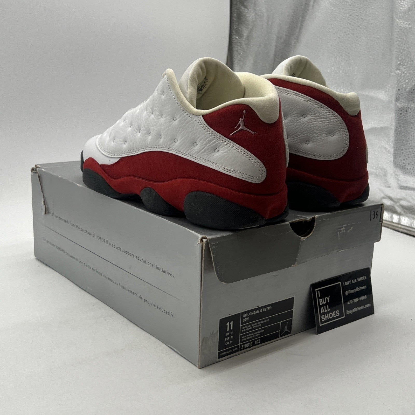 Size 11 - Air Jordan 13 Retro 2005 Low Cherry (310810-105)