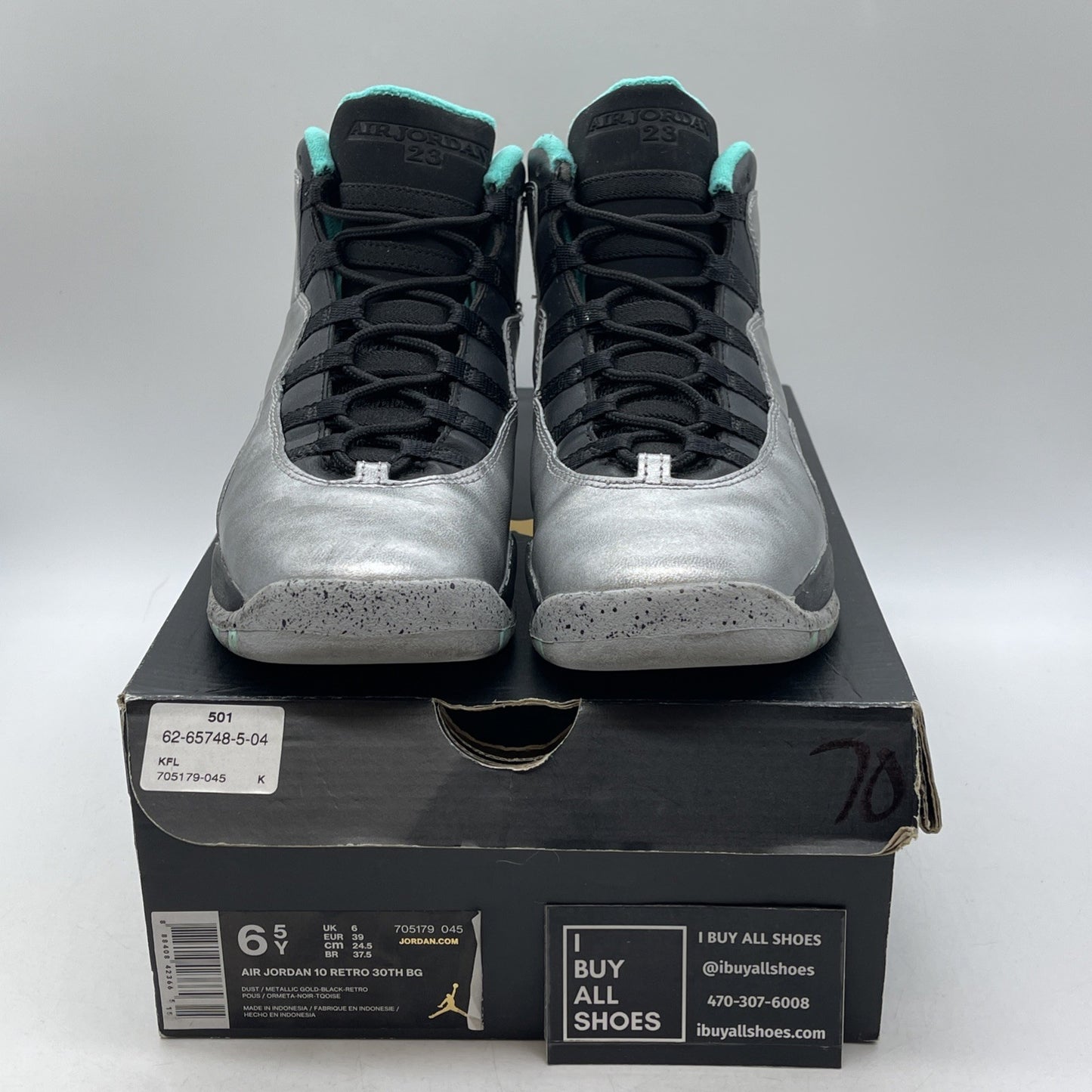 Size 6.5Y - Air Jordan 10 Retro Lady Liberty (705179-045)