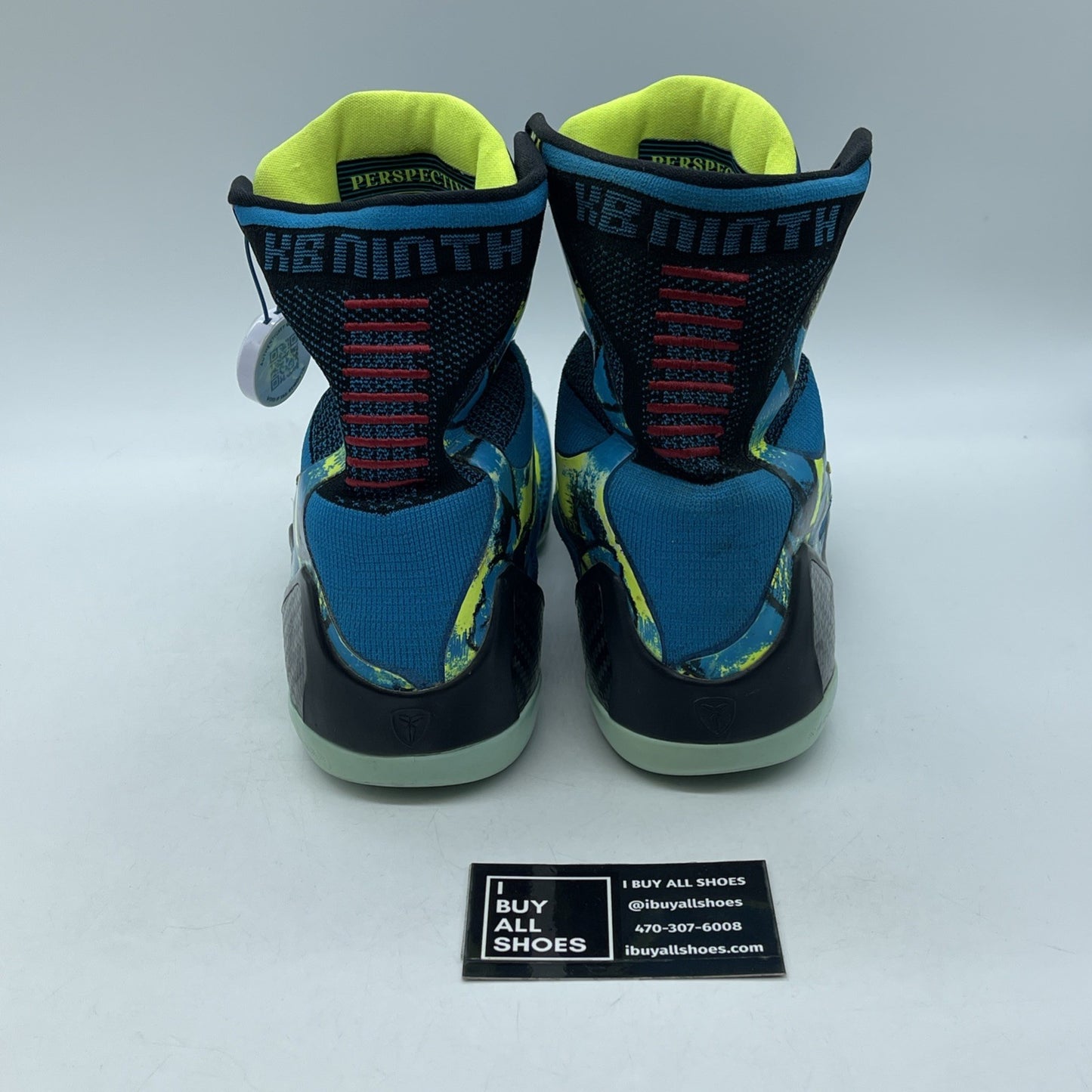 Size 10 - Nike Kobe 9 Elite Perspective Blue Red Black Suede (630847-400)
