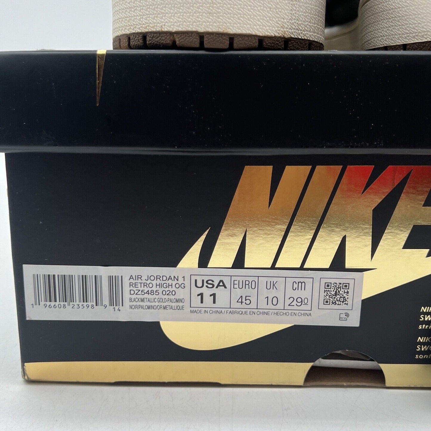 Size 11 - Jordan 1 Retro OG High Palomino Black Brown White Leather (DZ5485-020)