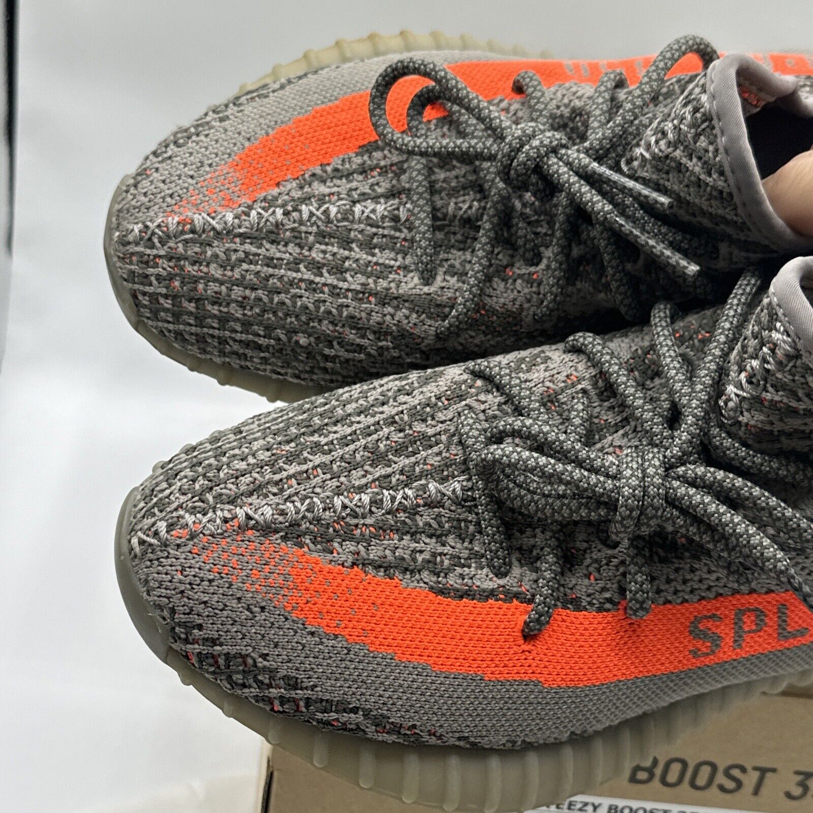 Size 8 - adidas Yeezy Boost 350 V2 Beluga OG 2016 release RARE orange Grey Comfy