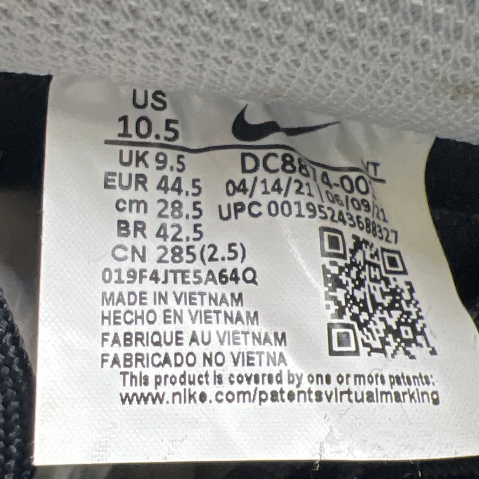 Size 10.5 - Nike Air Force 1 Shoes NBA '75th Anniversary '07 LV8 (DC8874-001)