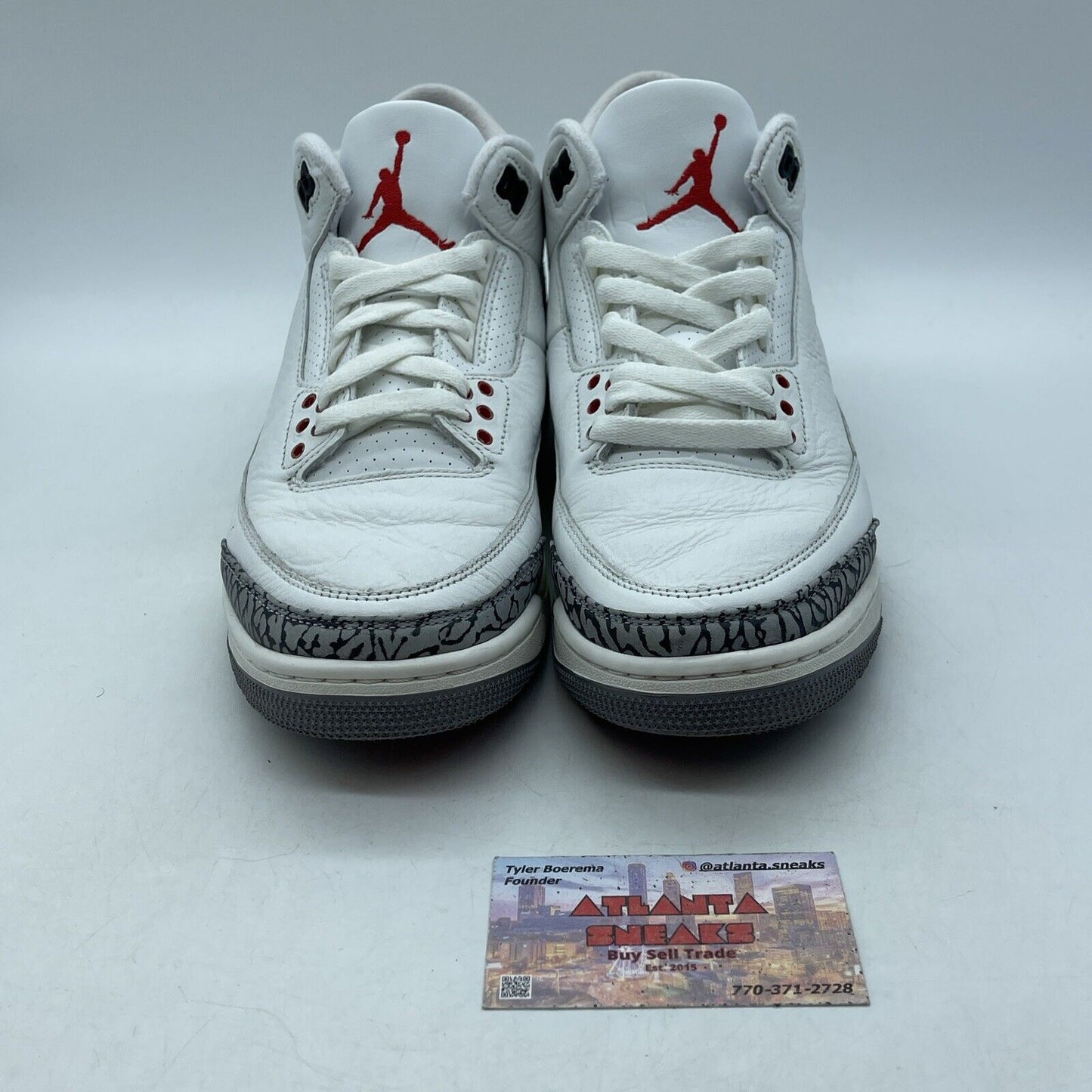 Size 8.5 - Jordan 3 Retro Mid White Cement Reimagined Suede Leather (DN3707-100)