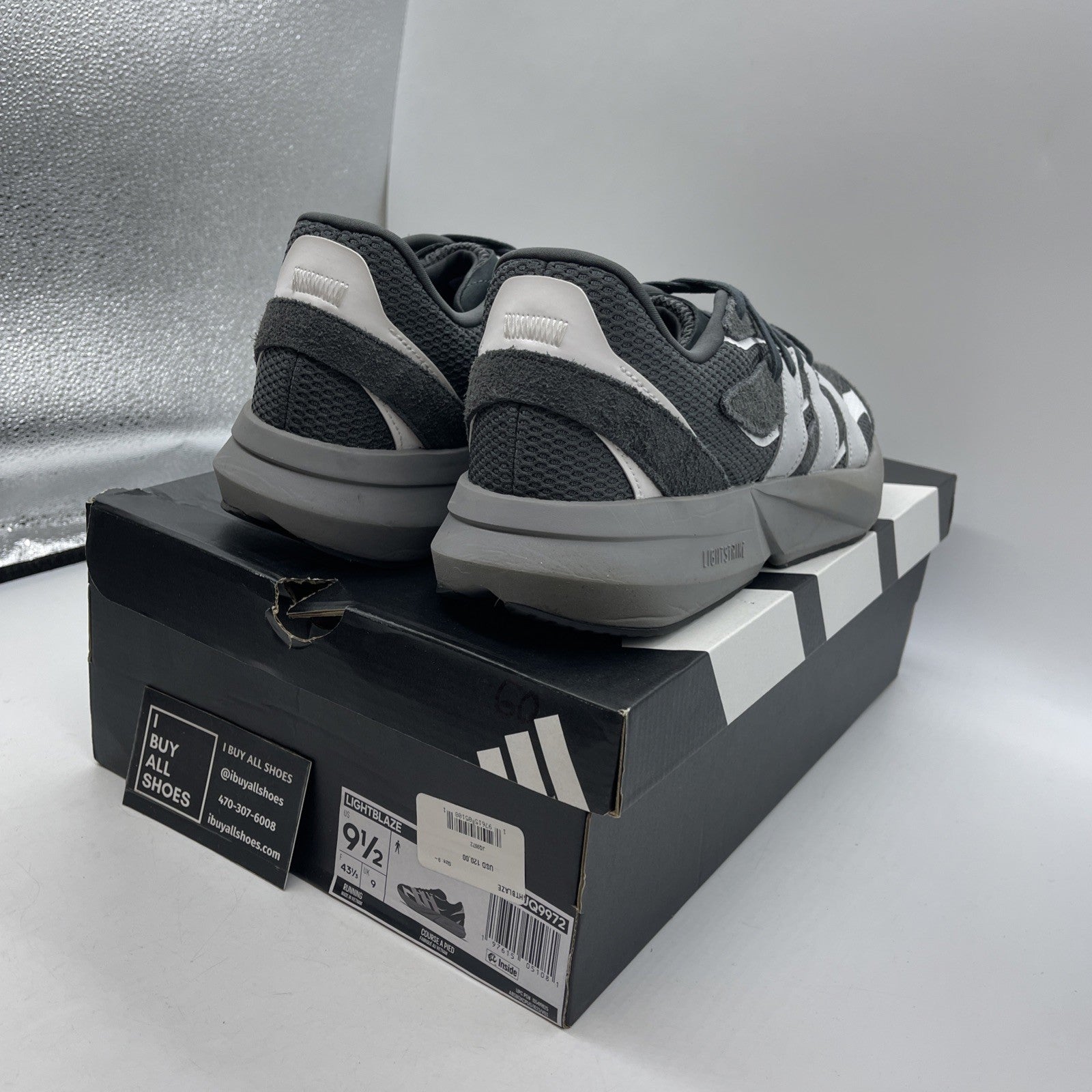 Size 9.5 - adidas Lightblaze Carbon (JQ9972)