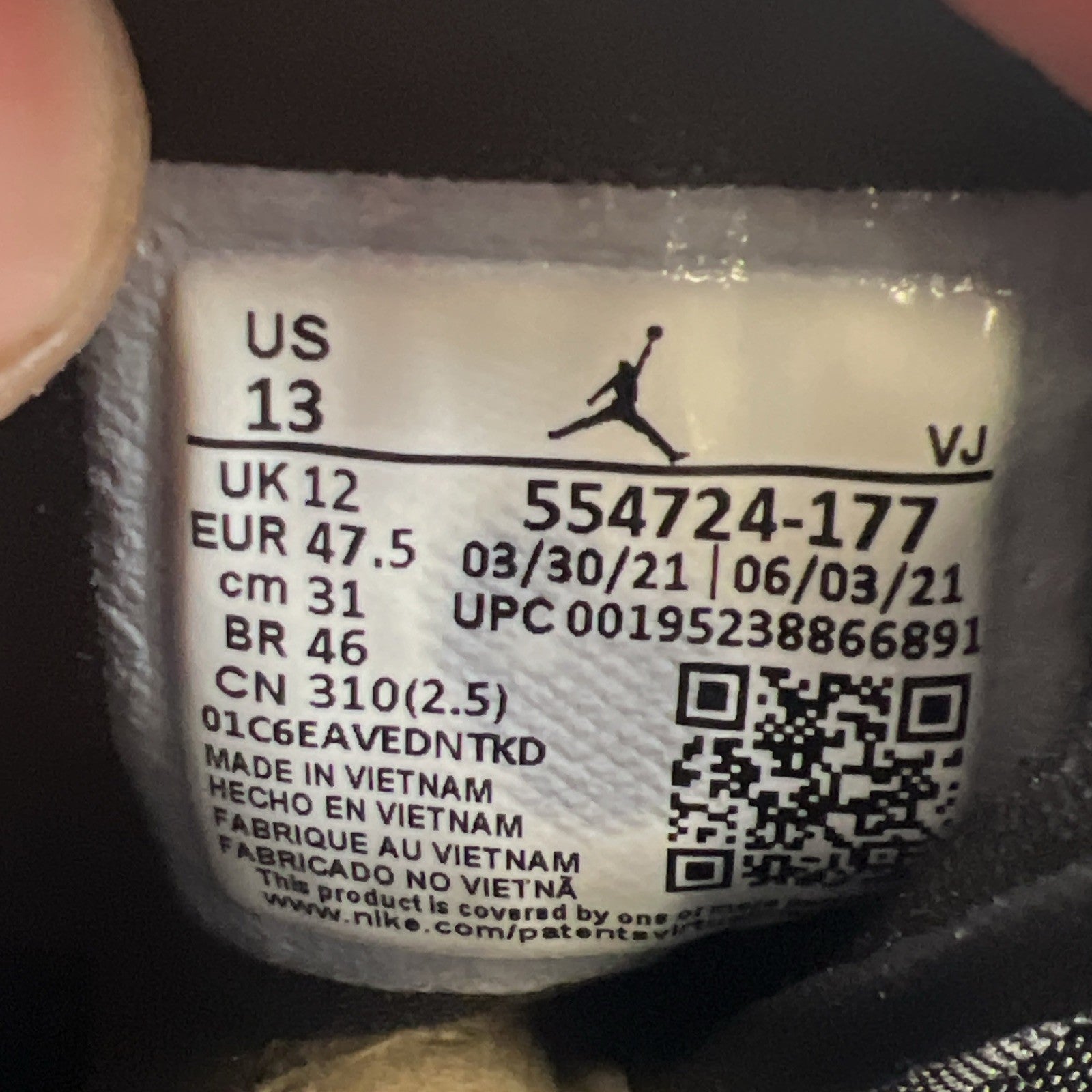 Size 13 - Air Jordan 1 Mid Black University Gold (554724-177)