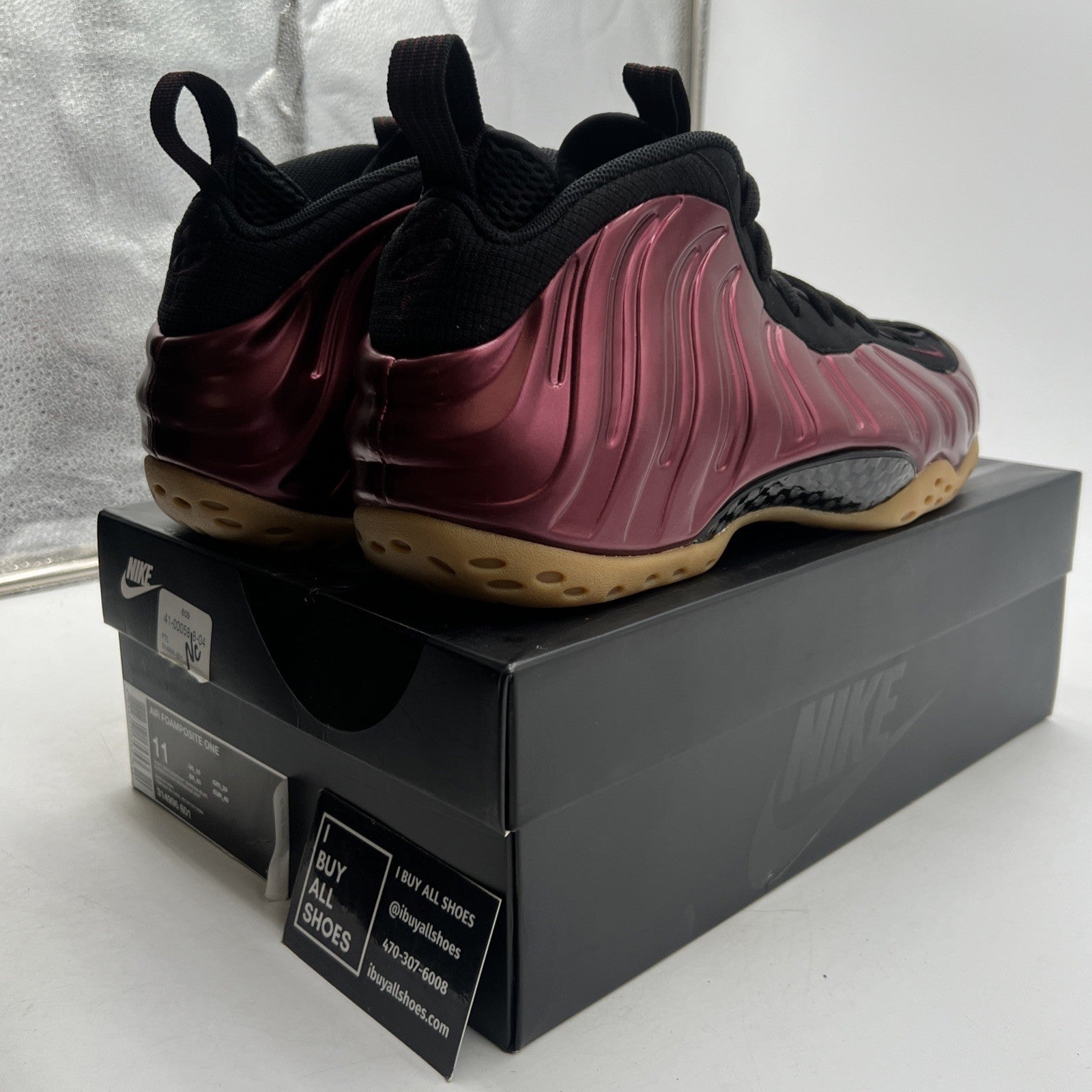 Size 11 - Nike Air Foamposite One Night Maroon (314996-601)
