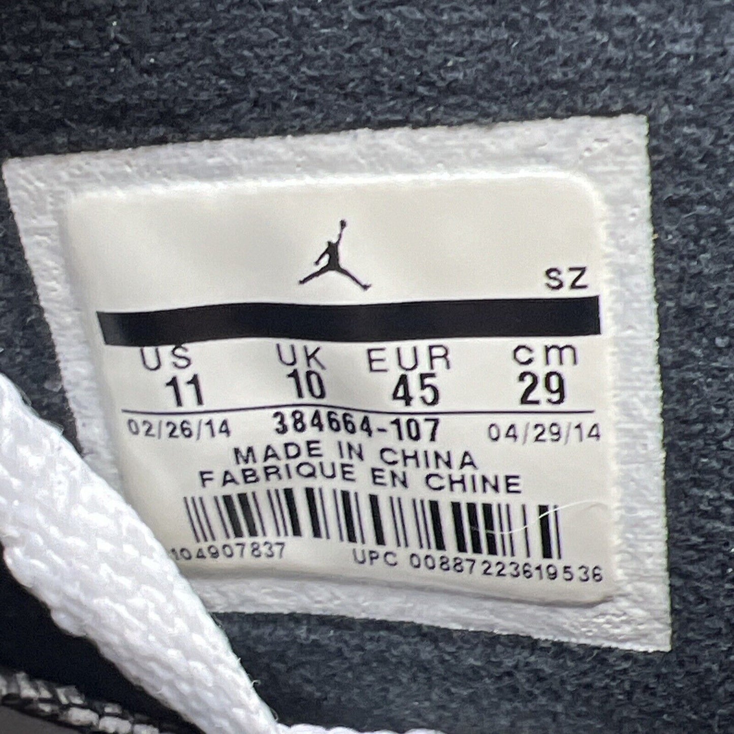 Size 11 - Air Jordan 6 Retro 2014 Sport Blue White Black Blue Leather 384664-107