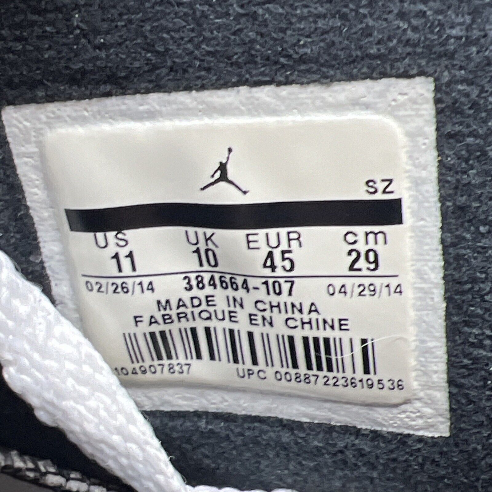 Size 11 - Air Jordan 6 Retro 2014 Sport Blue White Black Blue Leather 384664-107