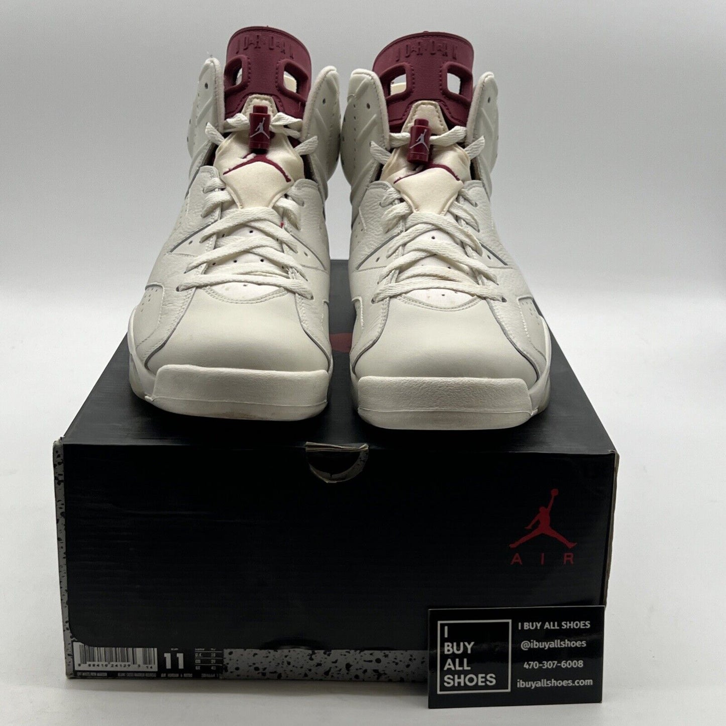 Size 11 - Air Jordan 6 Retro 2015 Maroon (384664-116)