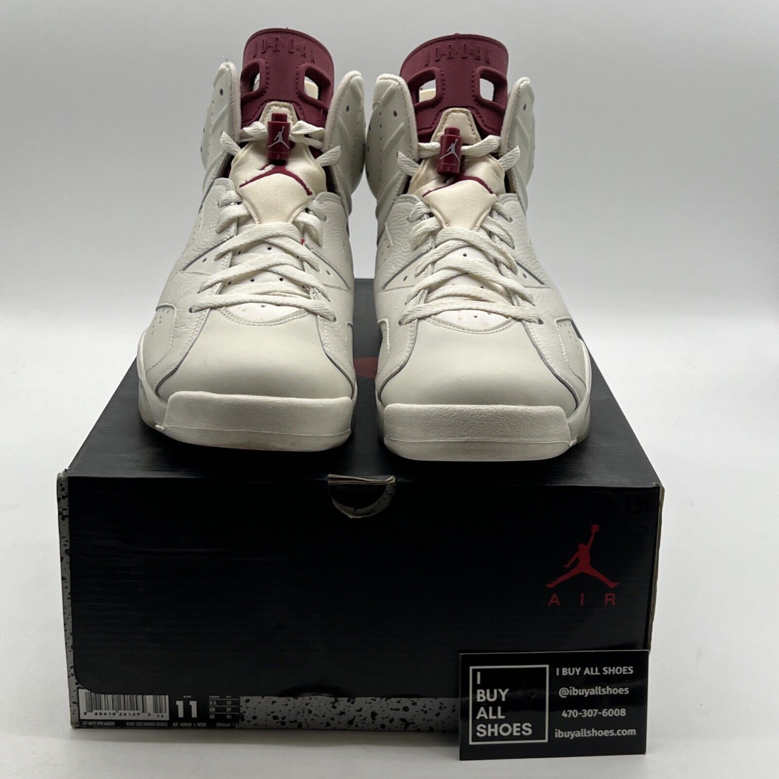 Size 11 - Air Jordan 6 Retro 2015 Maroon (384664-116)