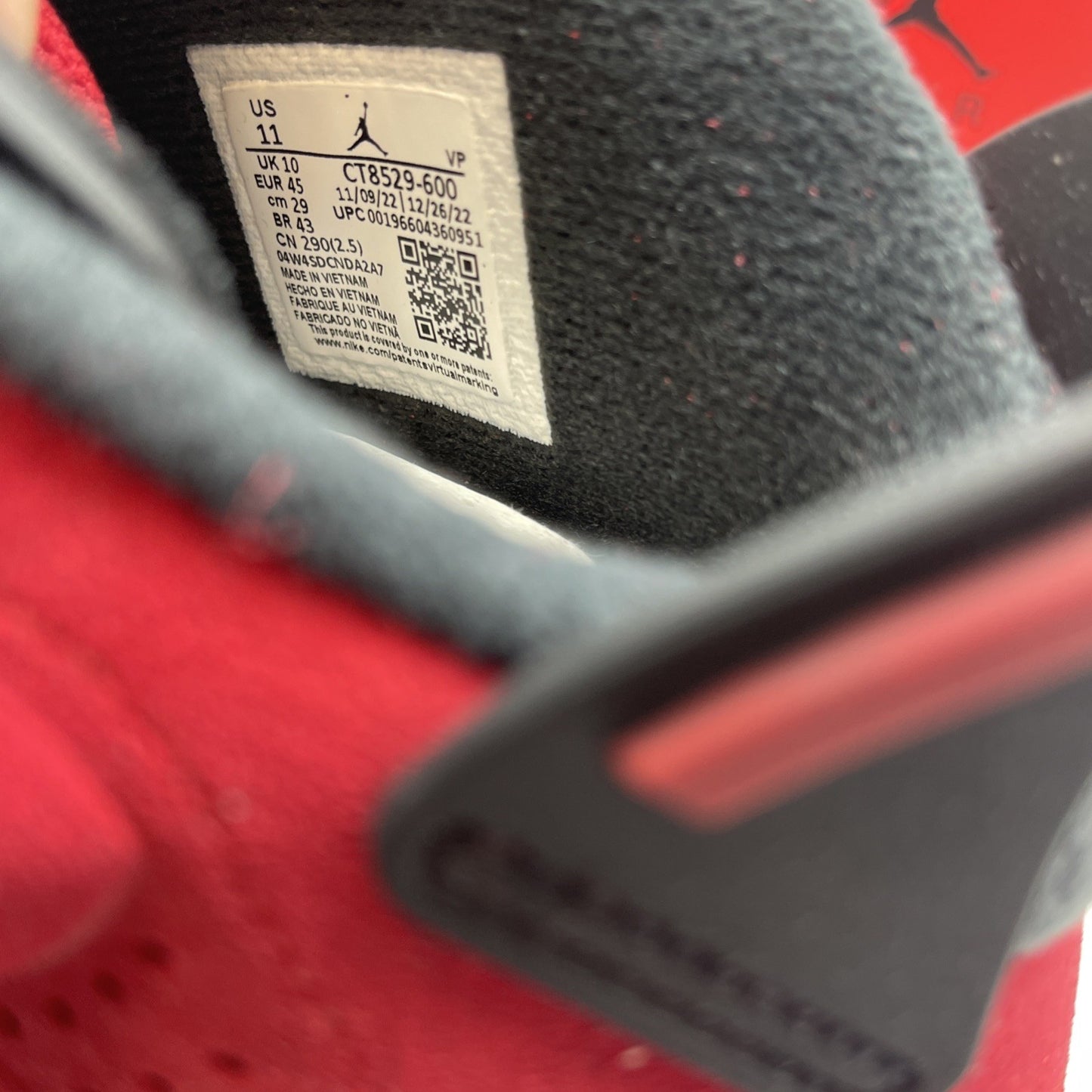 Size 11 - Air Jordan 6 Retro Toro Bravo Suede (CT8529-600)