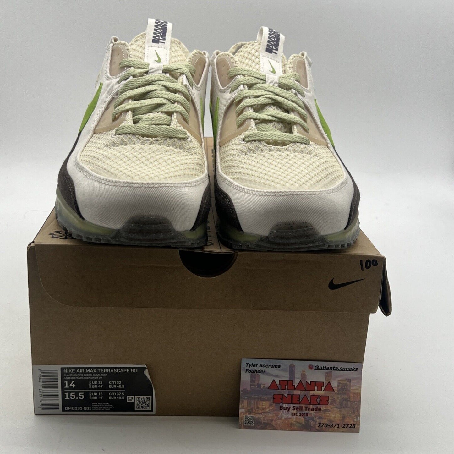 Size 14 - Nike Air Max Terrascape 90 Phantom Vivid Green (DM0033-001)