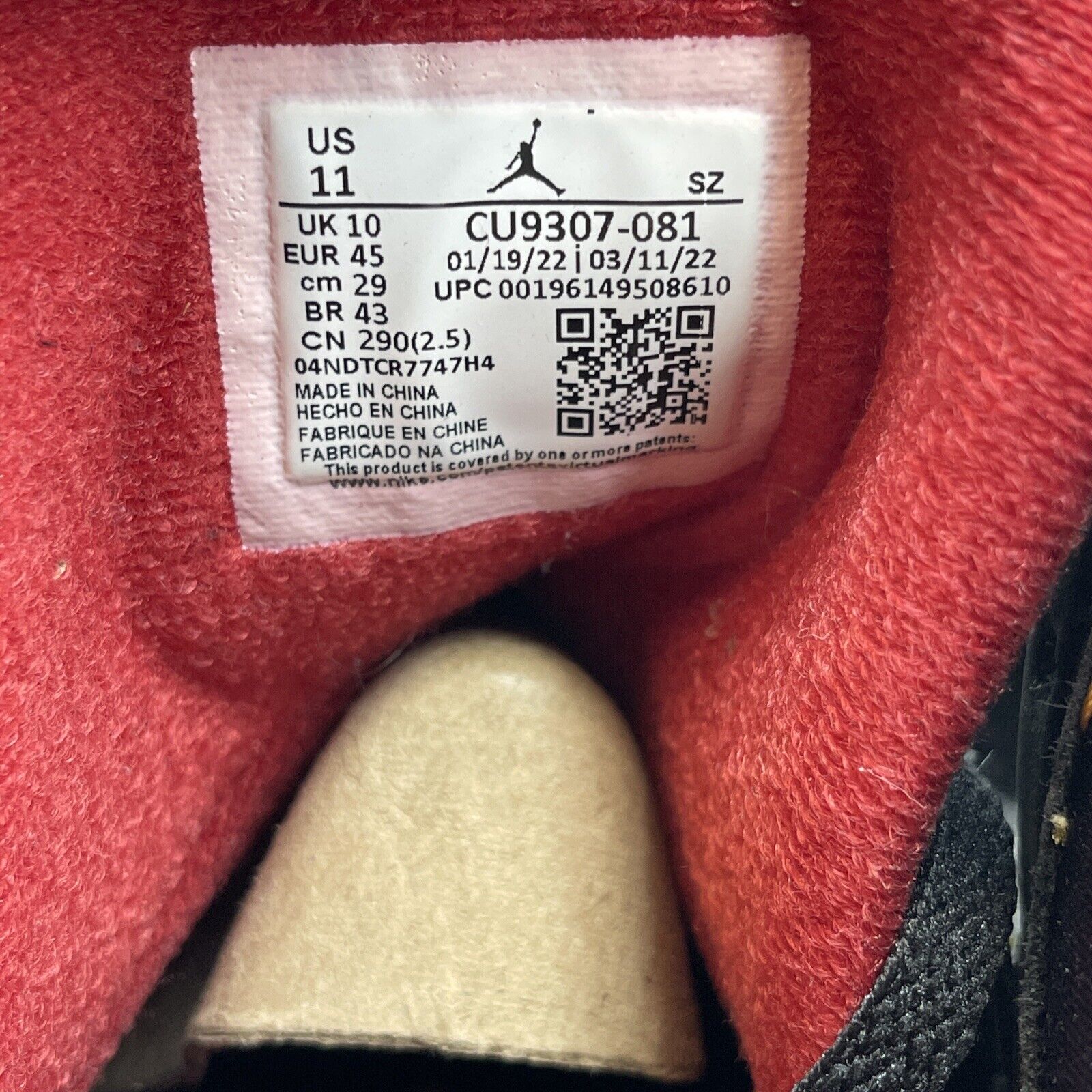 Size 11 - Jordan 7 Retro Citrus Black Orange Red Suede (CU9307-081)