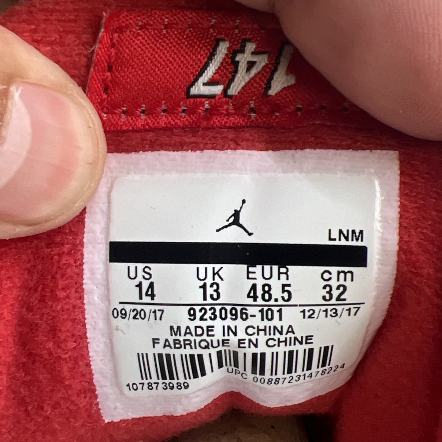 Size 14 - Air Jordan 3 Retro NRG Free Throw Line (923096-101)