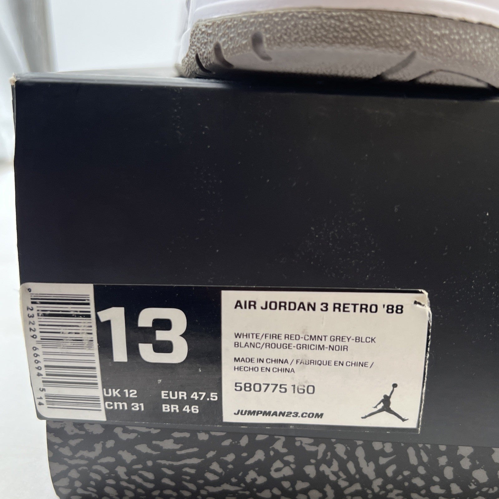 Size 13 - Air Jordan 3 88 2013 (580775-160)