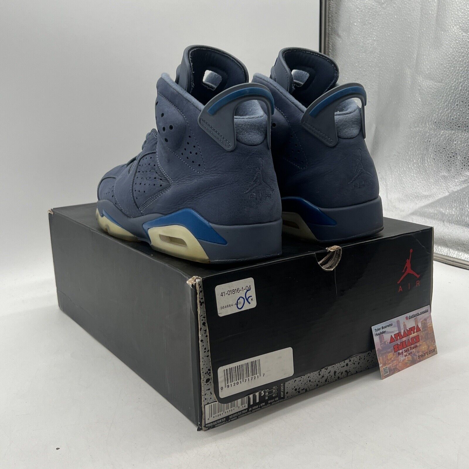 Size 11.5 - Air Jordan 6 Retro Diffused Blue (384664-400)