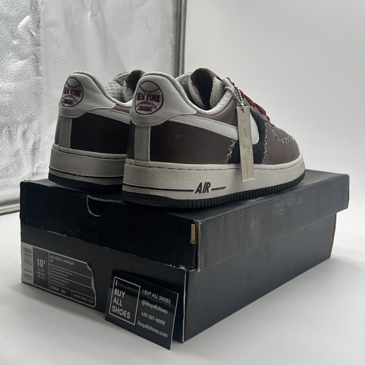 Size 10.5 - Nike Air Force 1 Premium Ut Baseball Pack Ny Cubans (313461-001)