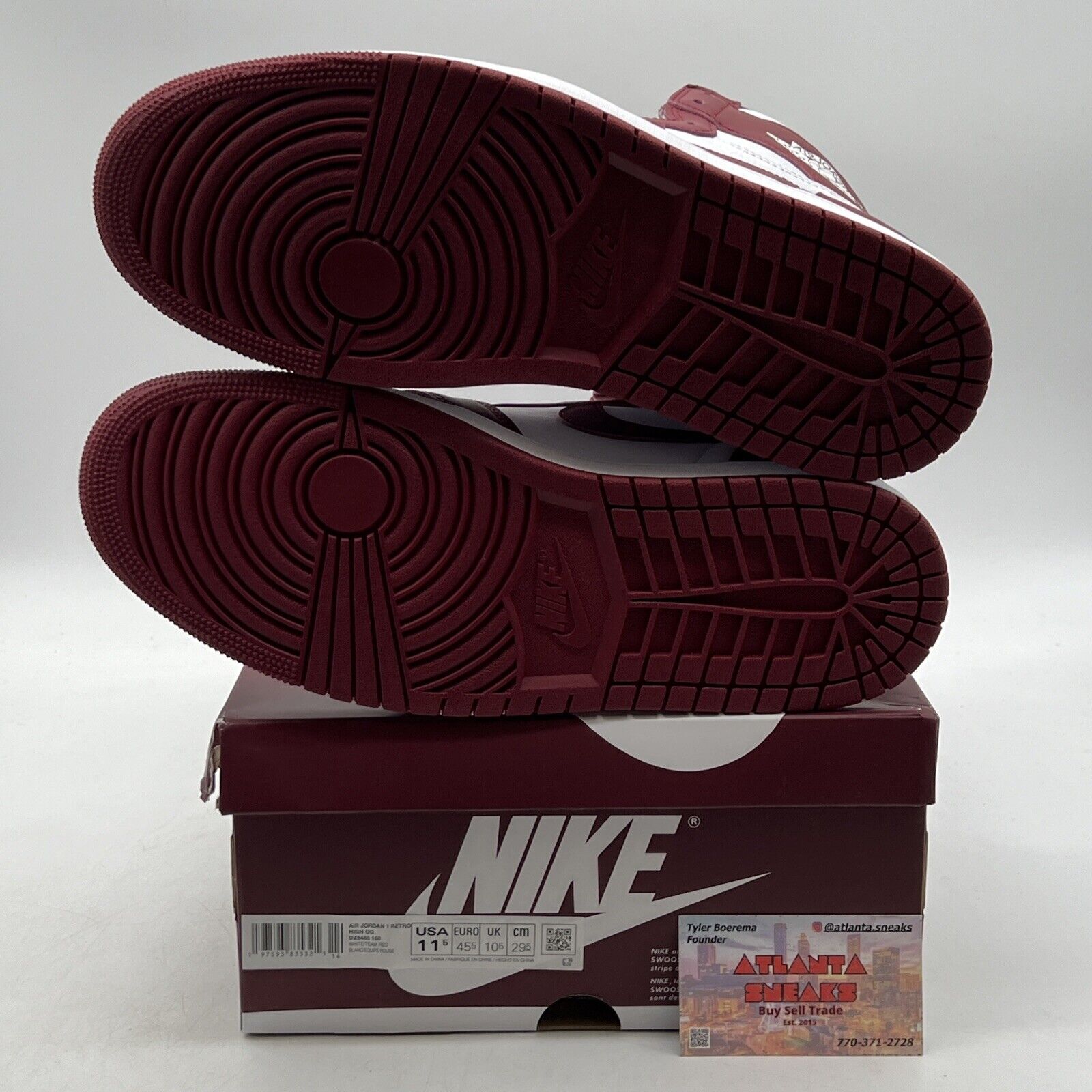 Size 11.5 - Air Jordan 1 Retro OG High Artisanal Red Leather (DZ5485-160)