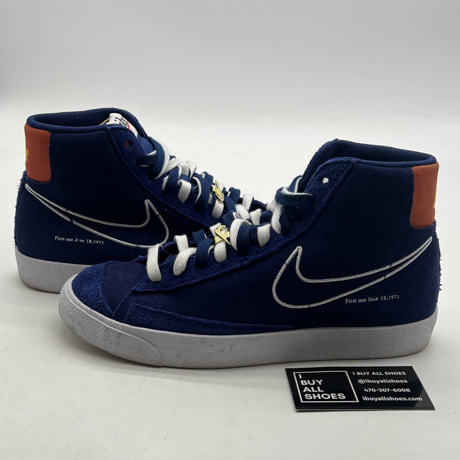 Size 8 - Nike Blazer '77 Mid First Use - Deep Royal Blue (DC3433-400)