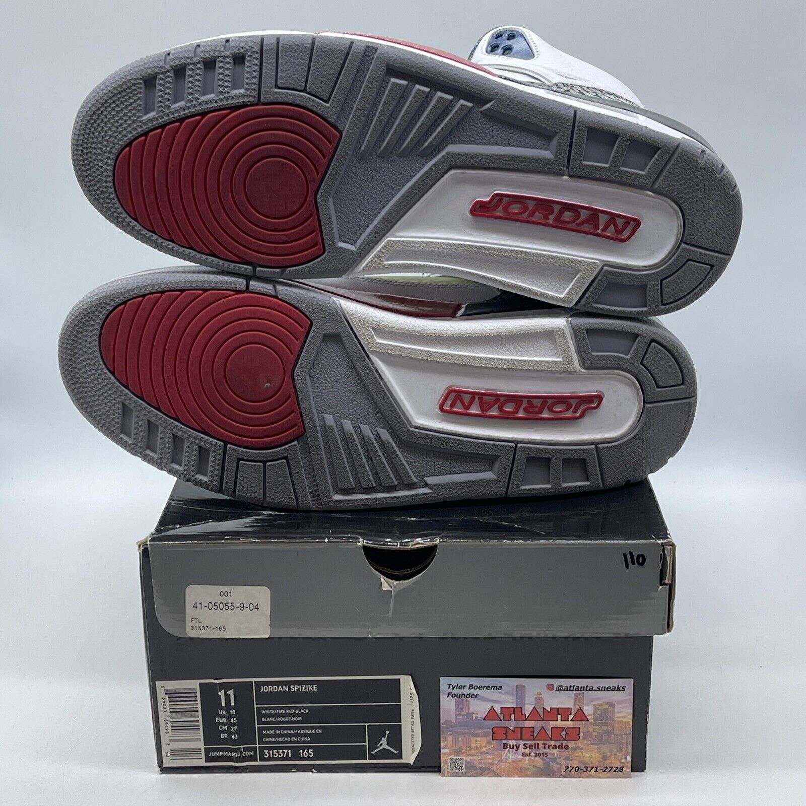 Size 11 - Jordan Spizike Mars Blackmon White Grey Suede Leather (315371-165)