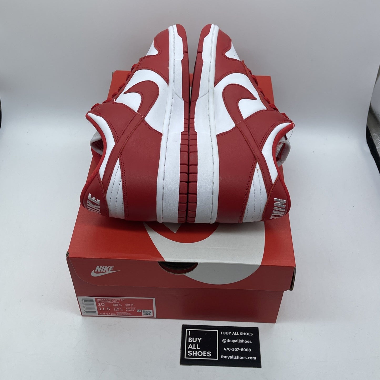 Size 10 - Nike Dunk Retro SP 2020 Low St. John's Red White Leather (CU1727-100)