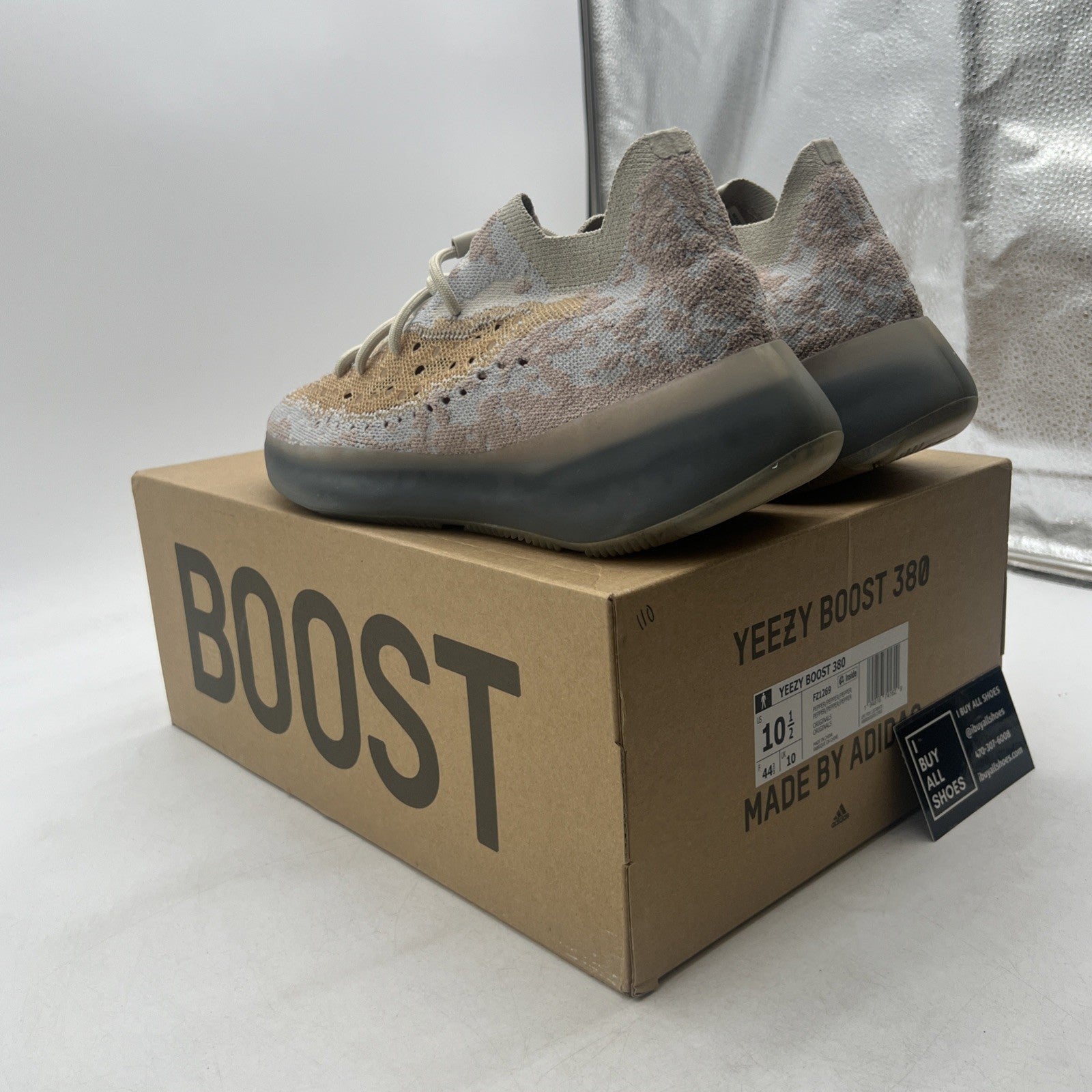 Size 10.5 - Adidas Yeezy Boost 380 Pepper Non-Reflective (FZ1269)