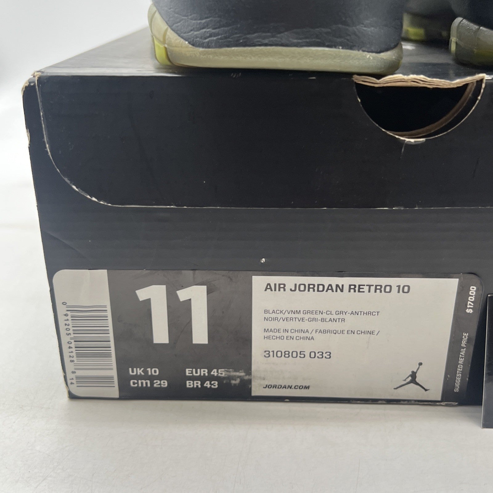 Size 11 - Air Jordan 10 Retro Venom (310805-033)