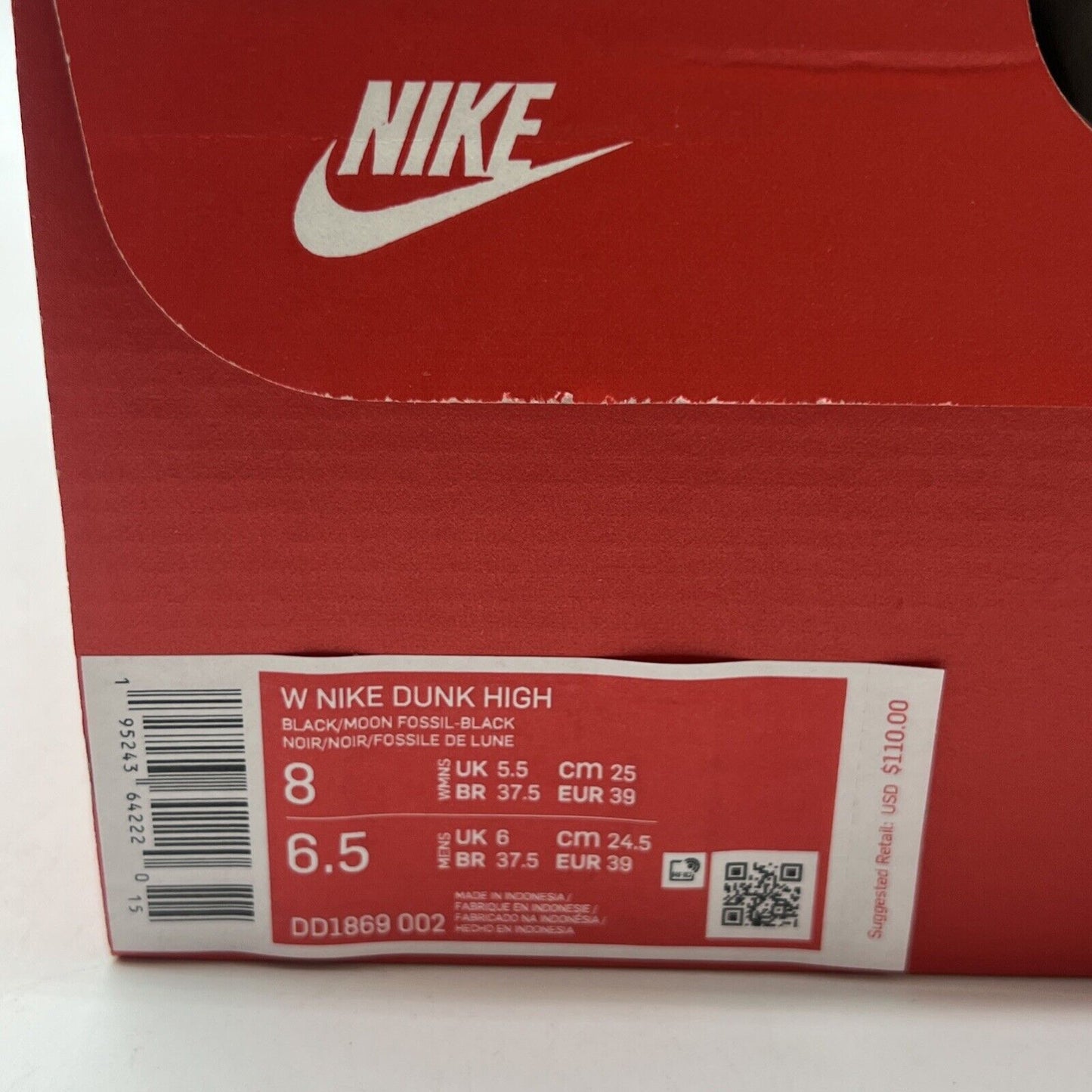 Size 8 - Nike Dunk High Moon Fossil W (DD1869-002)