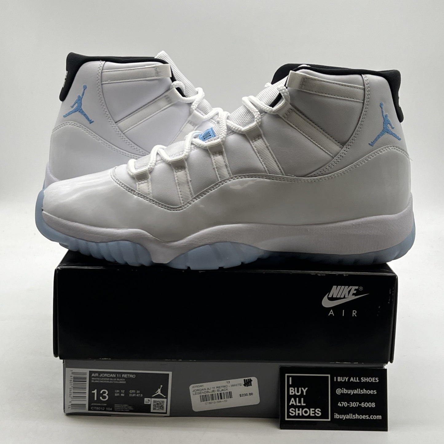 Size 13 - Air Jordan 11 Retro 2024 Legend Blue / Columbia (CT8012-104)