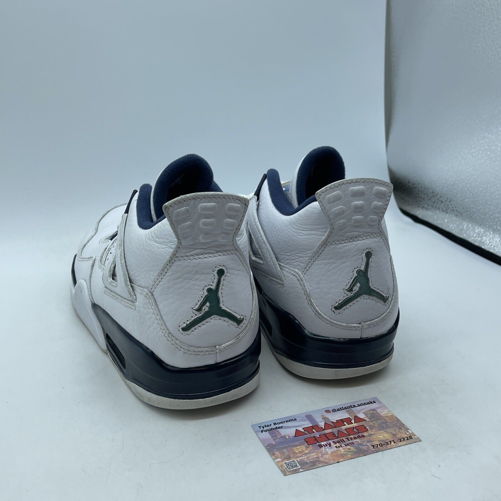 Size 11.5 - Air Jordan 4 Retro LS Columbia Blue White Leather (314254-107)