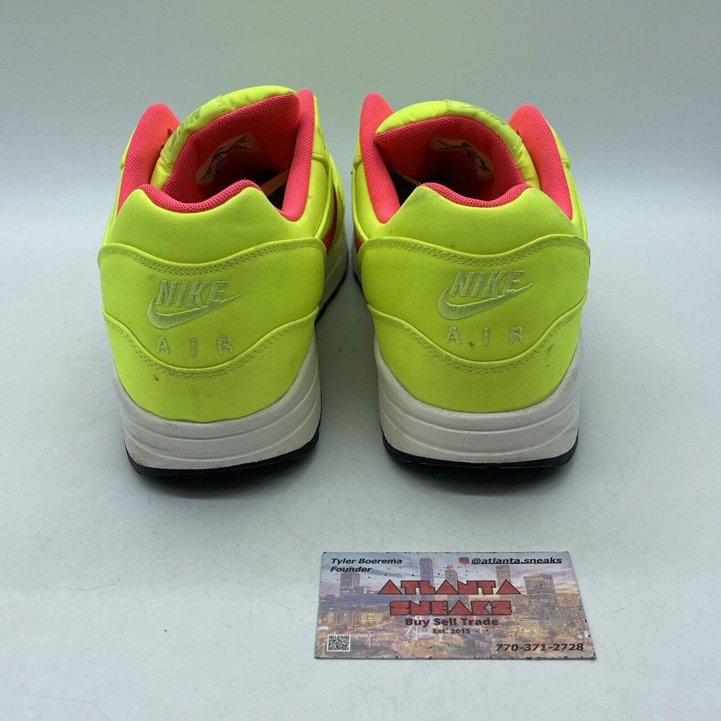 Size 12 - Nike Air Max 1 Premium Qs Magista Pack Yellow Pink Suede (665873-700)