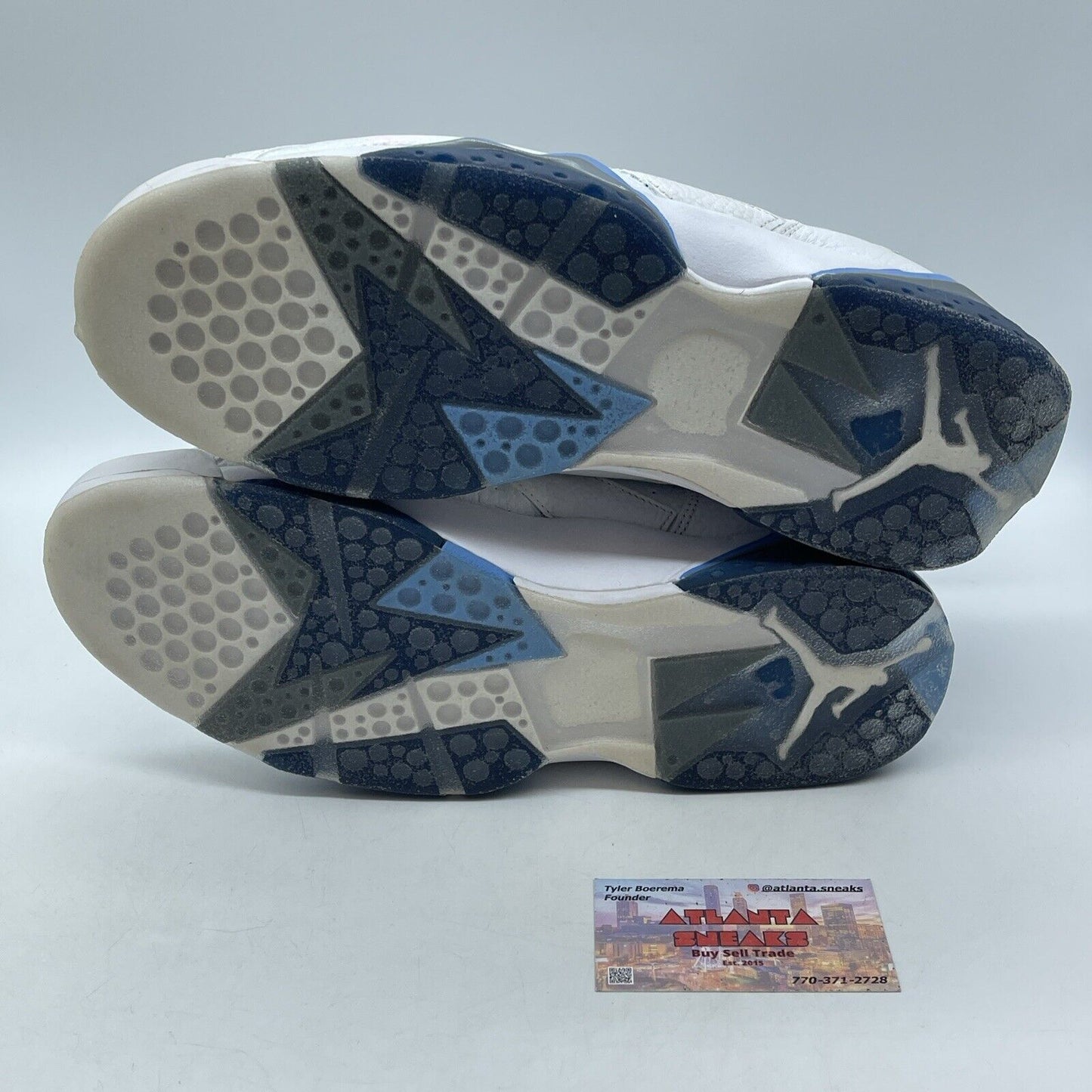 Size 11 - Air Jordan 7 Retro 2015 French Blue White Grey Leather (304775-107)
