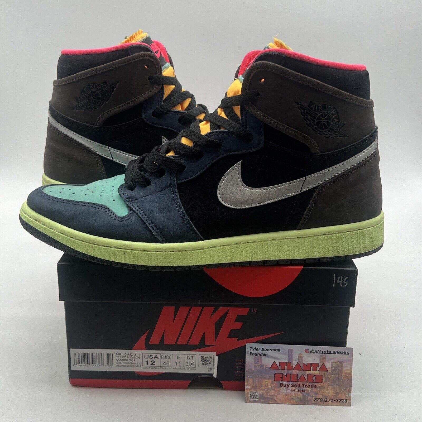 Size 12 - Jordan 1 Retro High Tokyo Bio Hack (555088-201)