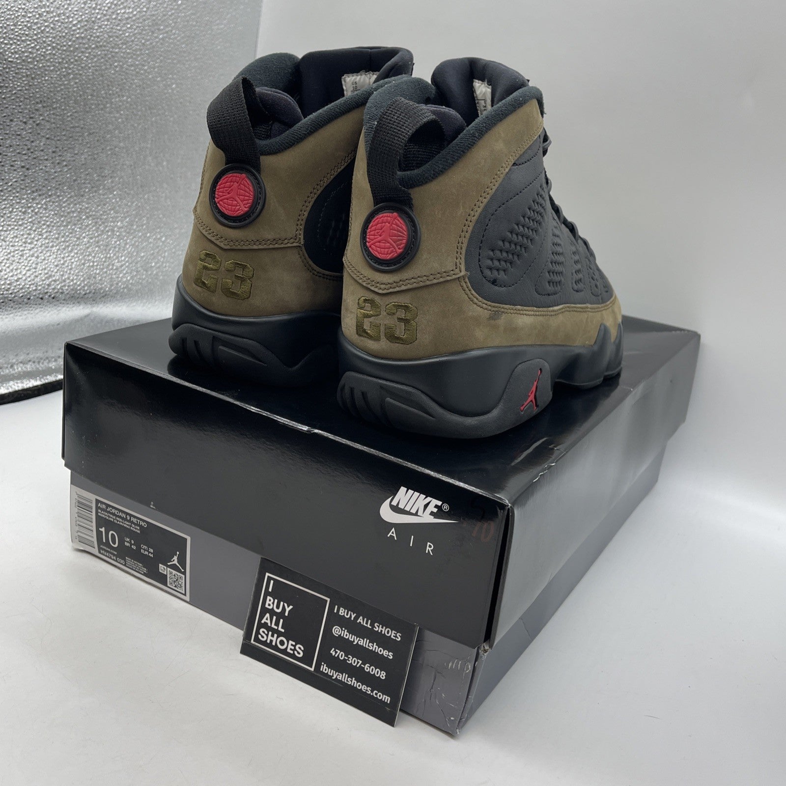 Size 10 - Air Jordan 9 Retro 2024 Olive (HV4794-030)