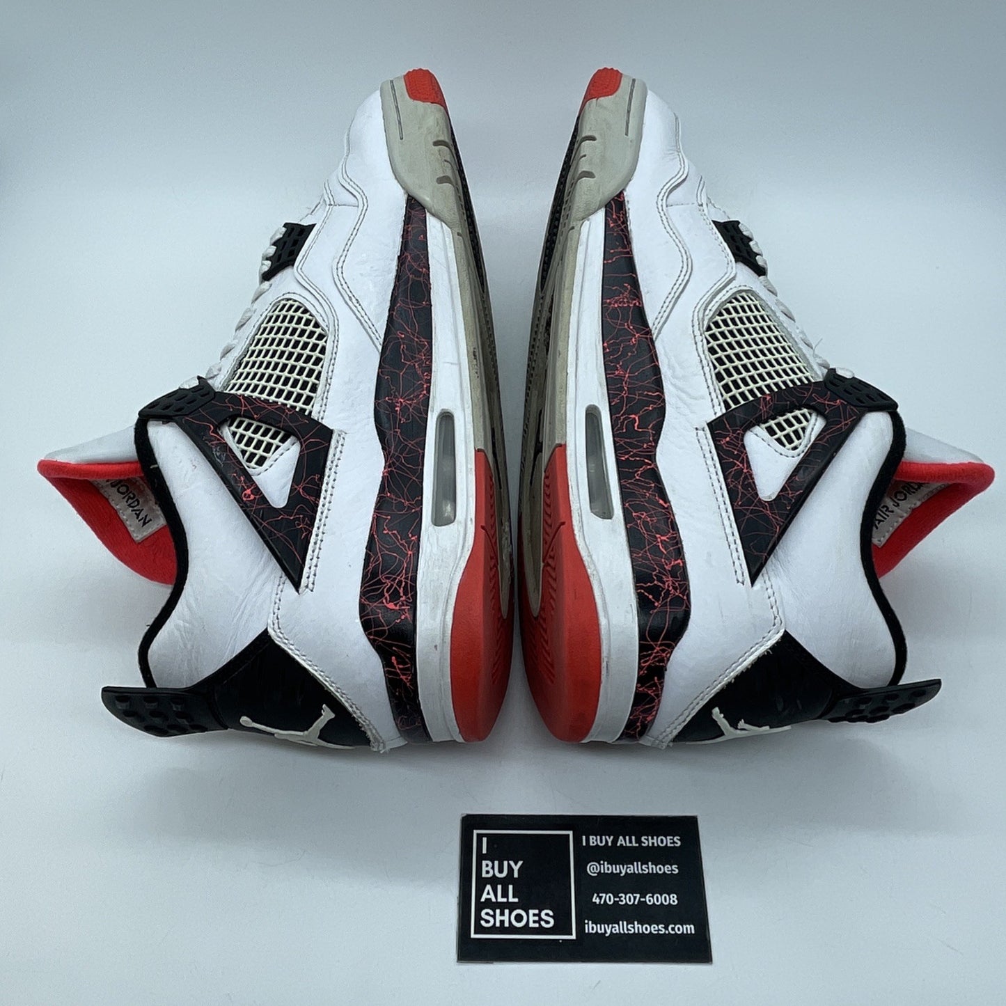 Size 11 - Jordan 4 Retro Pale Citron, Bright Crimson 2019 Leather (308497-116)