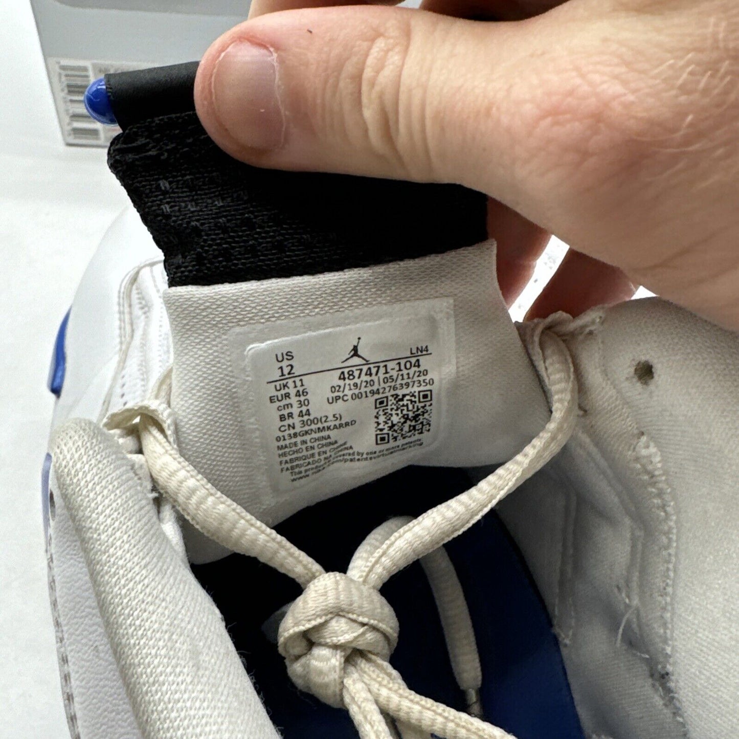 Size 12 - Jordan 14 Retro Hyper Royal 2020 White Leather Blue Royal OG All