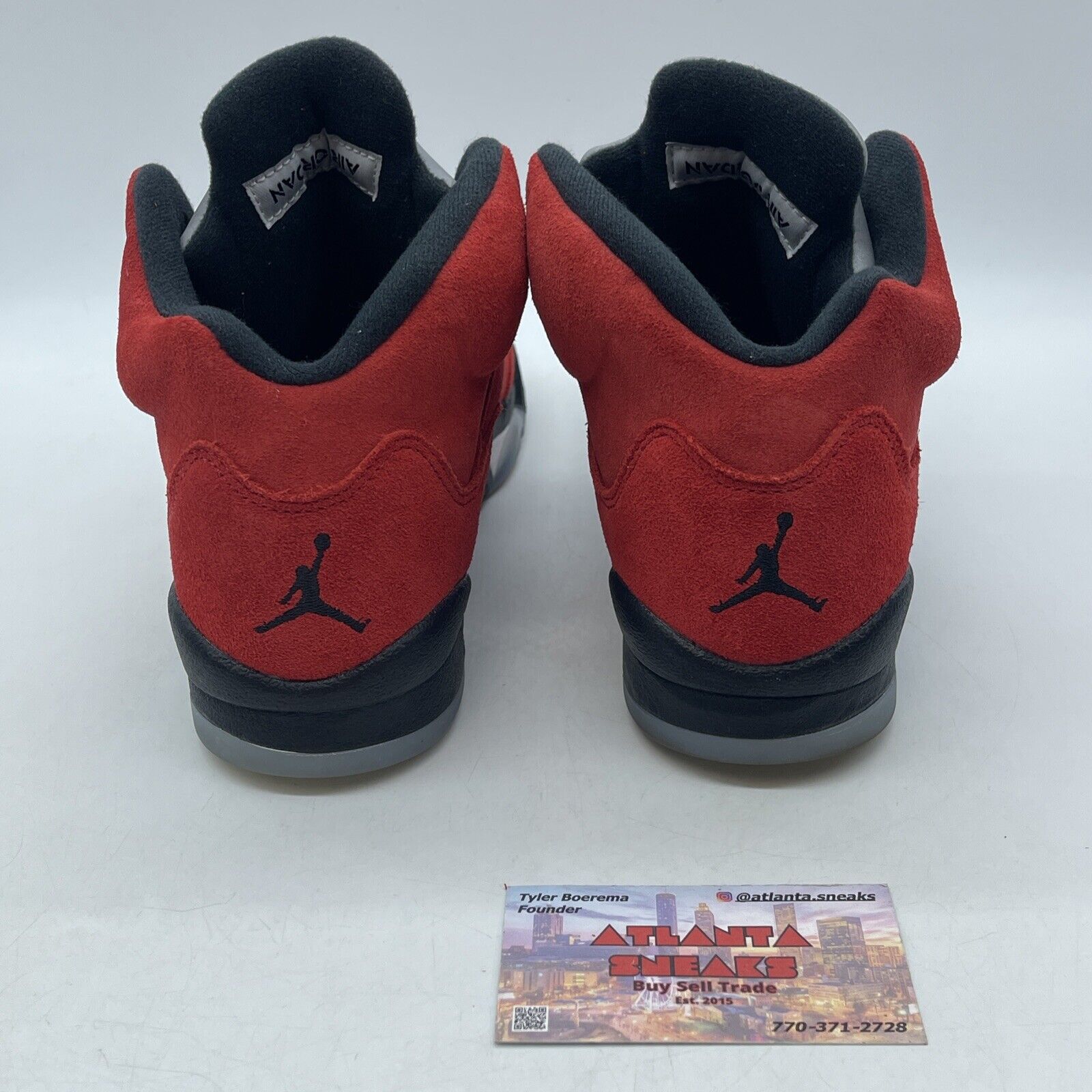 Size 7 - Jordan 5 Retro Mid Raging Bull Black Gray Red (440888-600)