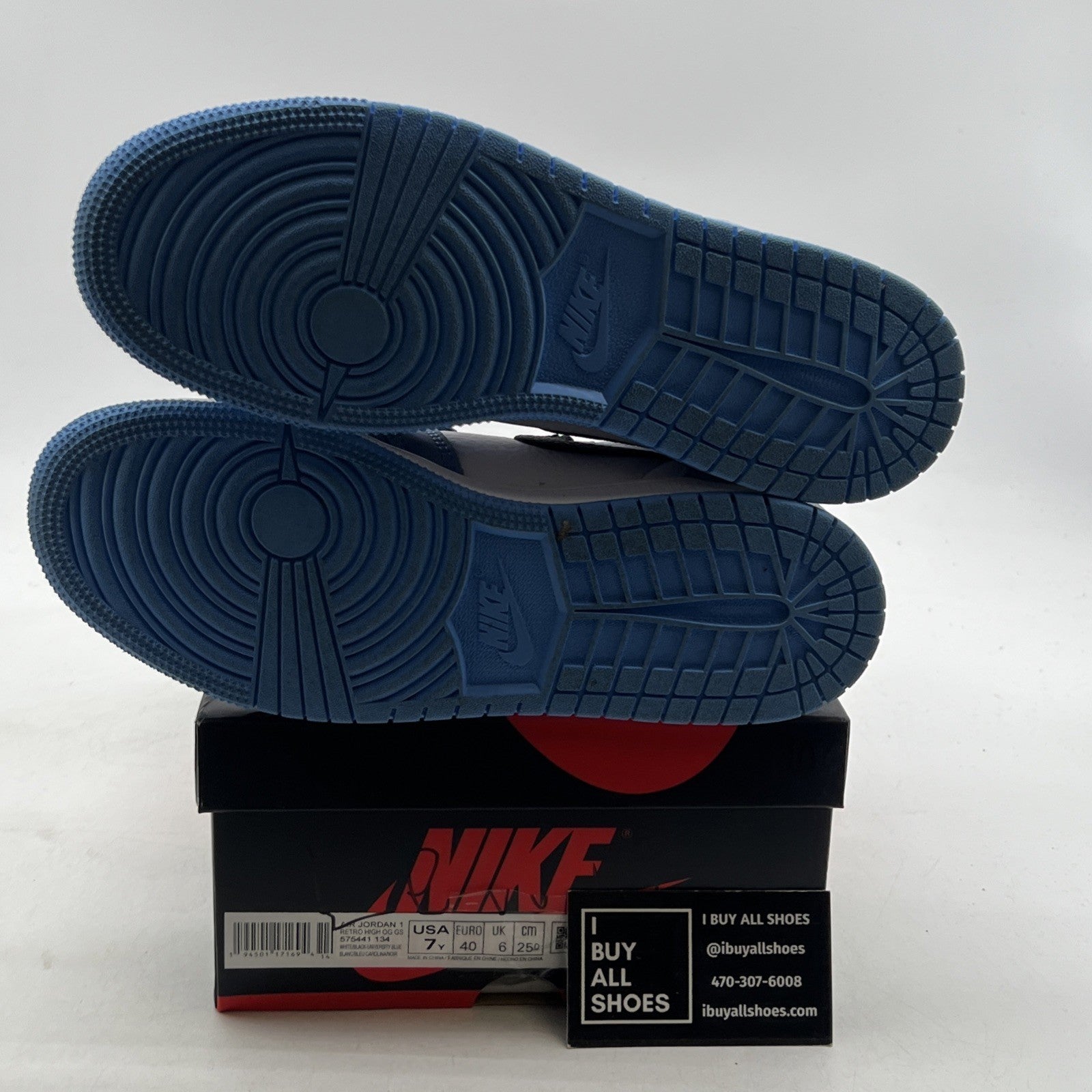 Size 7 - Air Jordan 1 Retro OG High University Blue (575441-134)