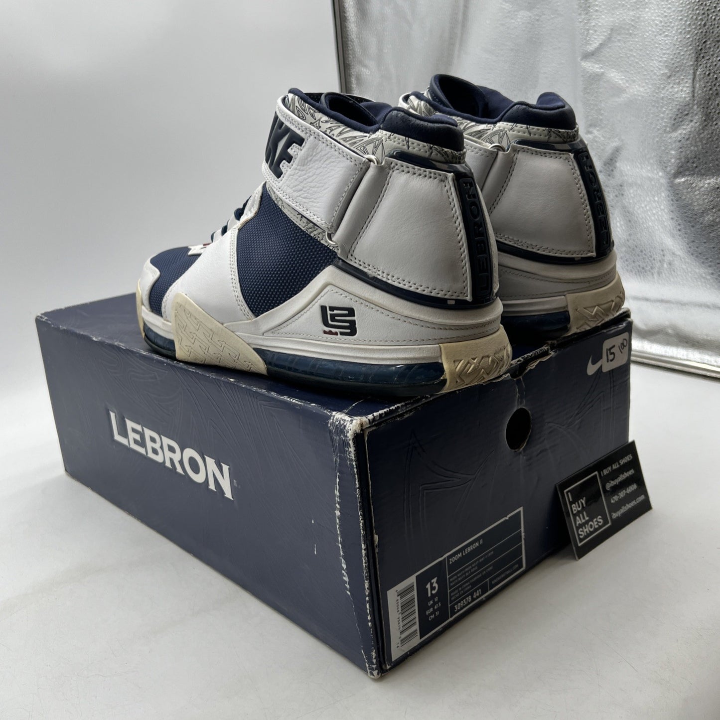 Size 13 - Nike Zoom LeBron 2 2004 USA (309378-441)