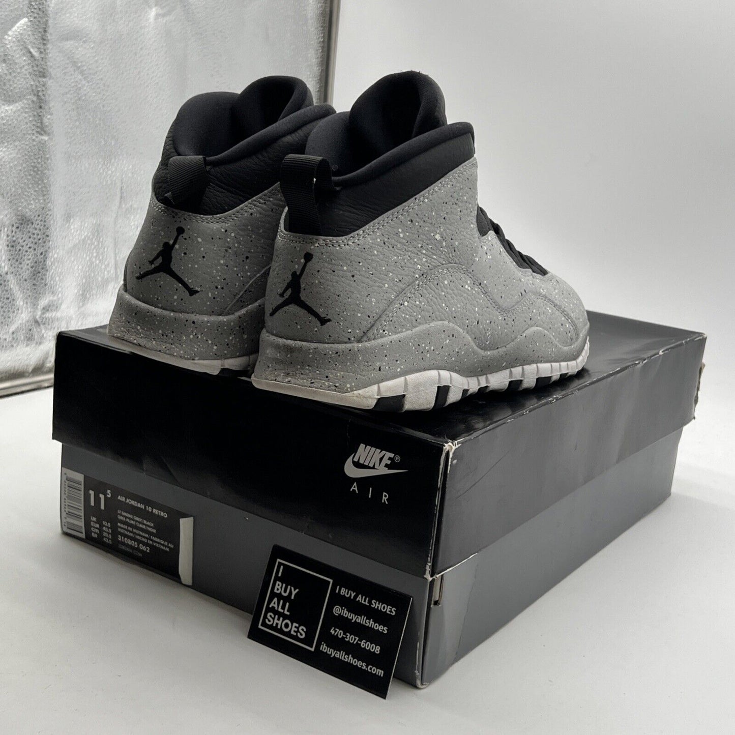 Size 11.5 - Air Jordan 10 Retro Cement (310805-062)