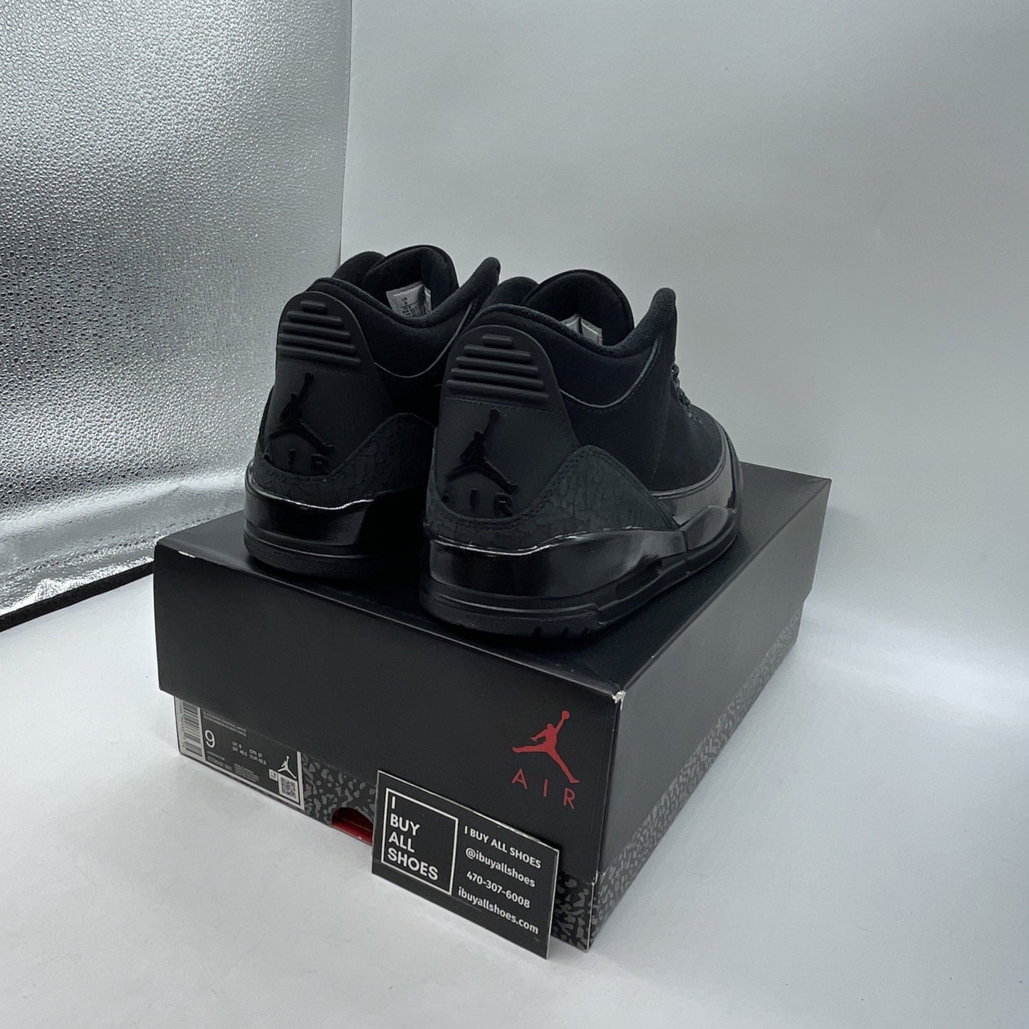 Size 9 - Air Jordan 3 Retro 2025 Black Cat (CT8532-001)