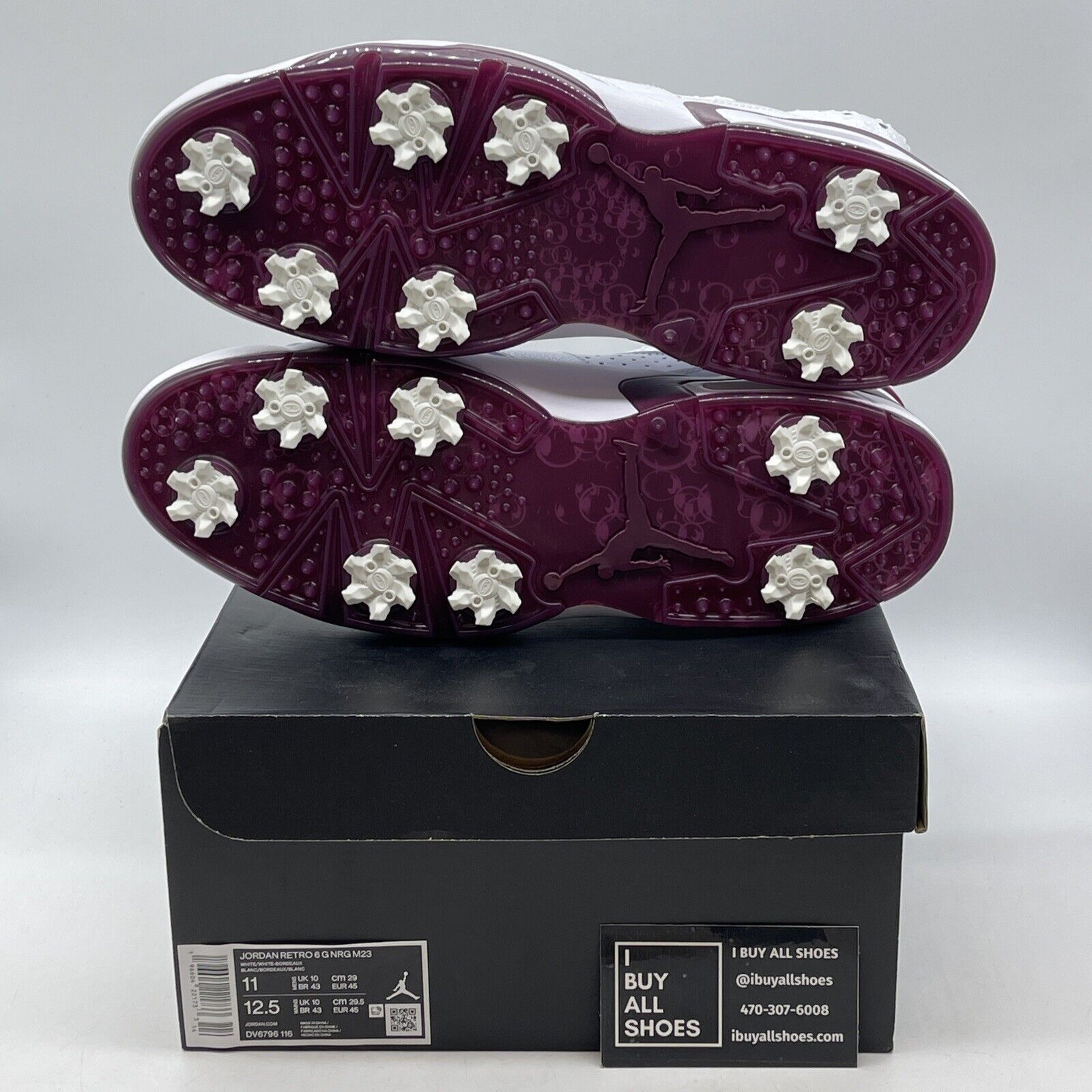 Size 11 - Air Jordan 6 Retro Golf NRG Low Bordeaux White Leather (DV6796-116)