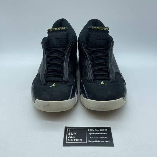 Size 8.5 - Air Jordan 14 Retro 2016 Indiglo Black Suede Leather (487471-005)