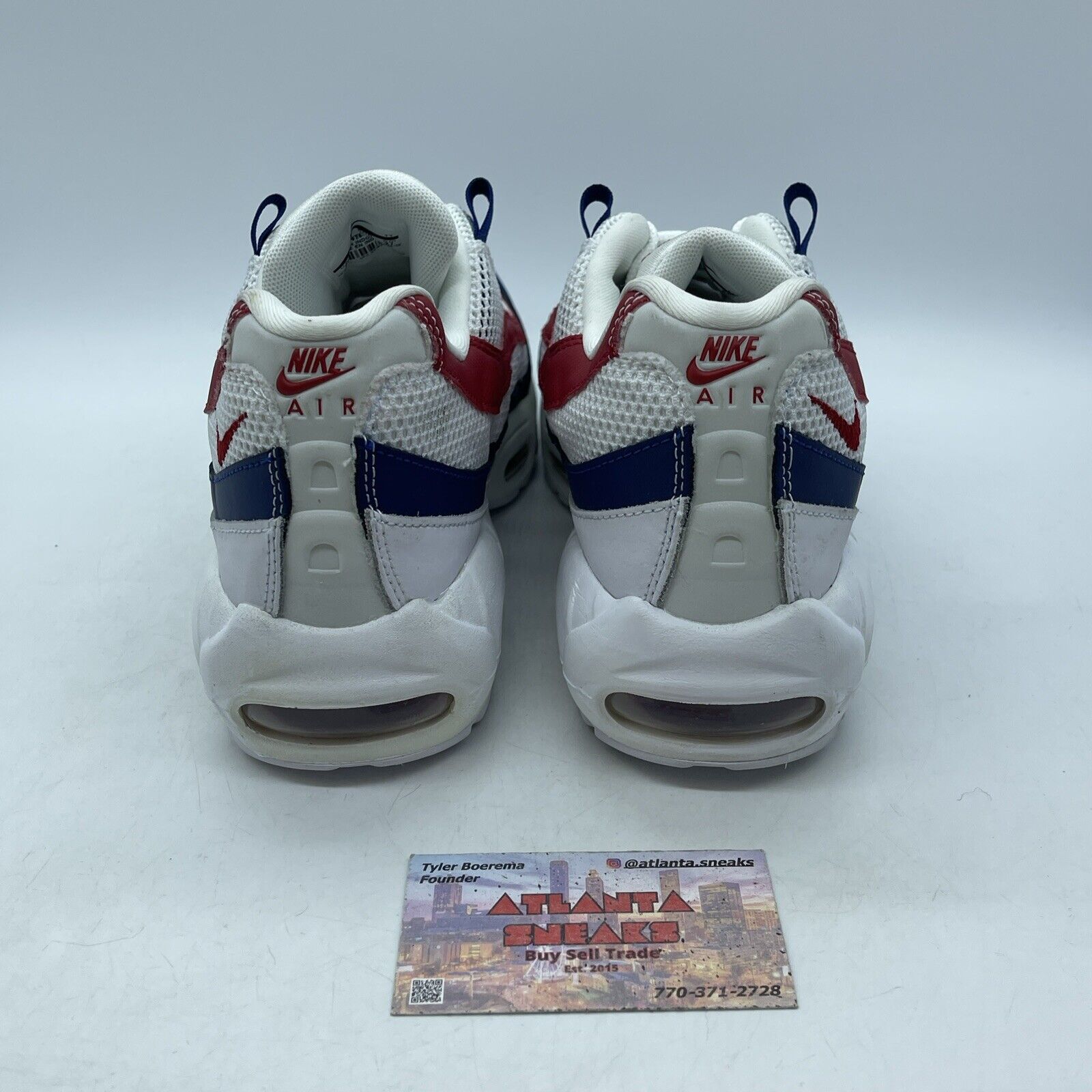 Size 9 - Nike Air Max 95 USA Blue White Red Suede Leather (CJ9926-100)